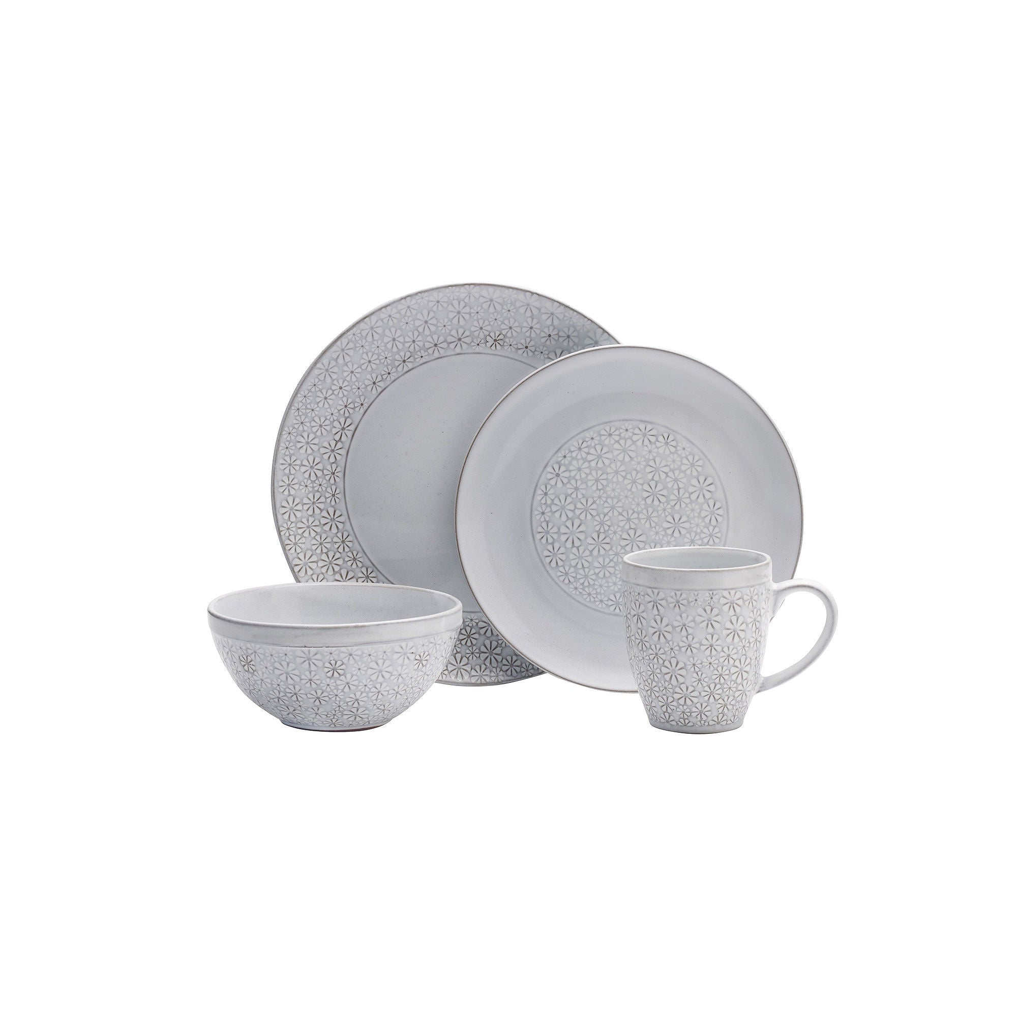 Pfaltzgraff Blossom 16-Pc. Dinnerware Set - WHITE ONE SIZE