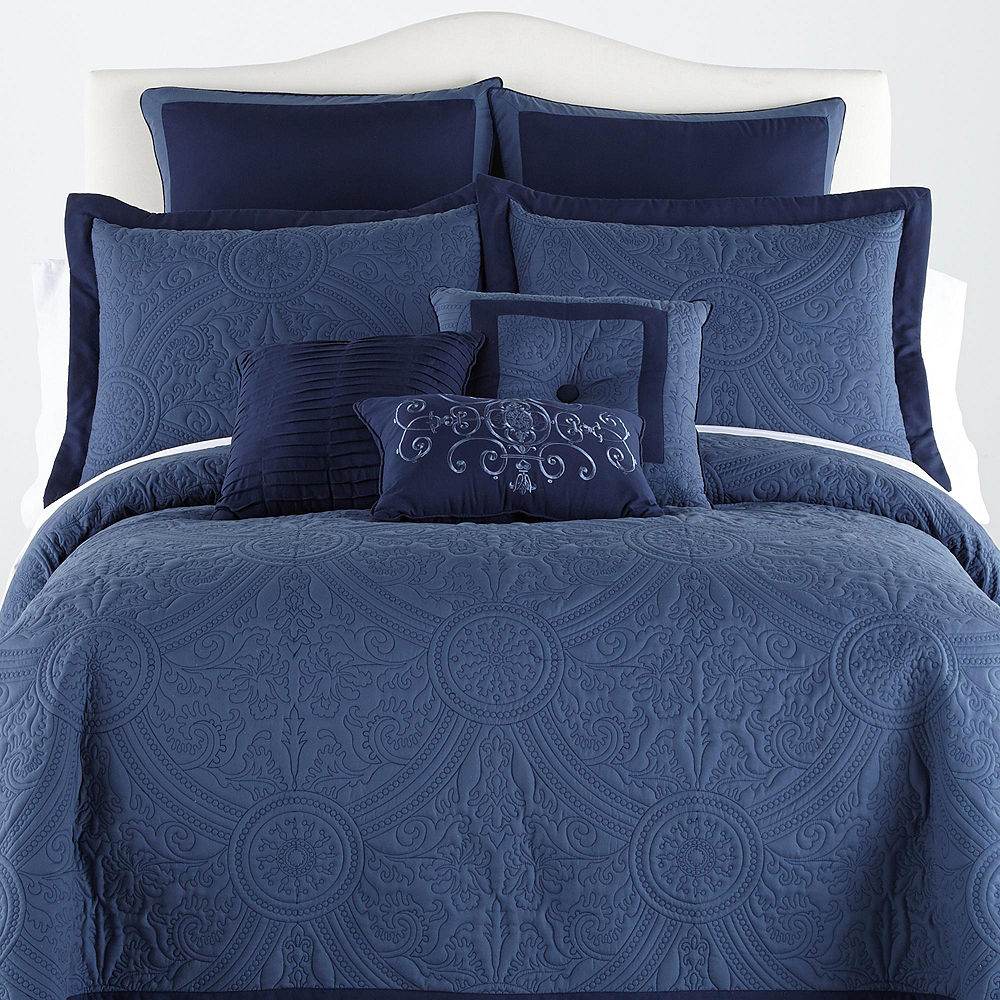 Vue Bensonhurst Bedspread Blue - Full