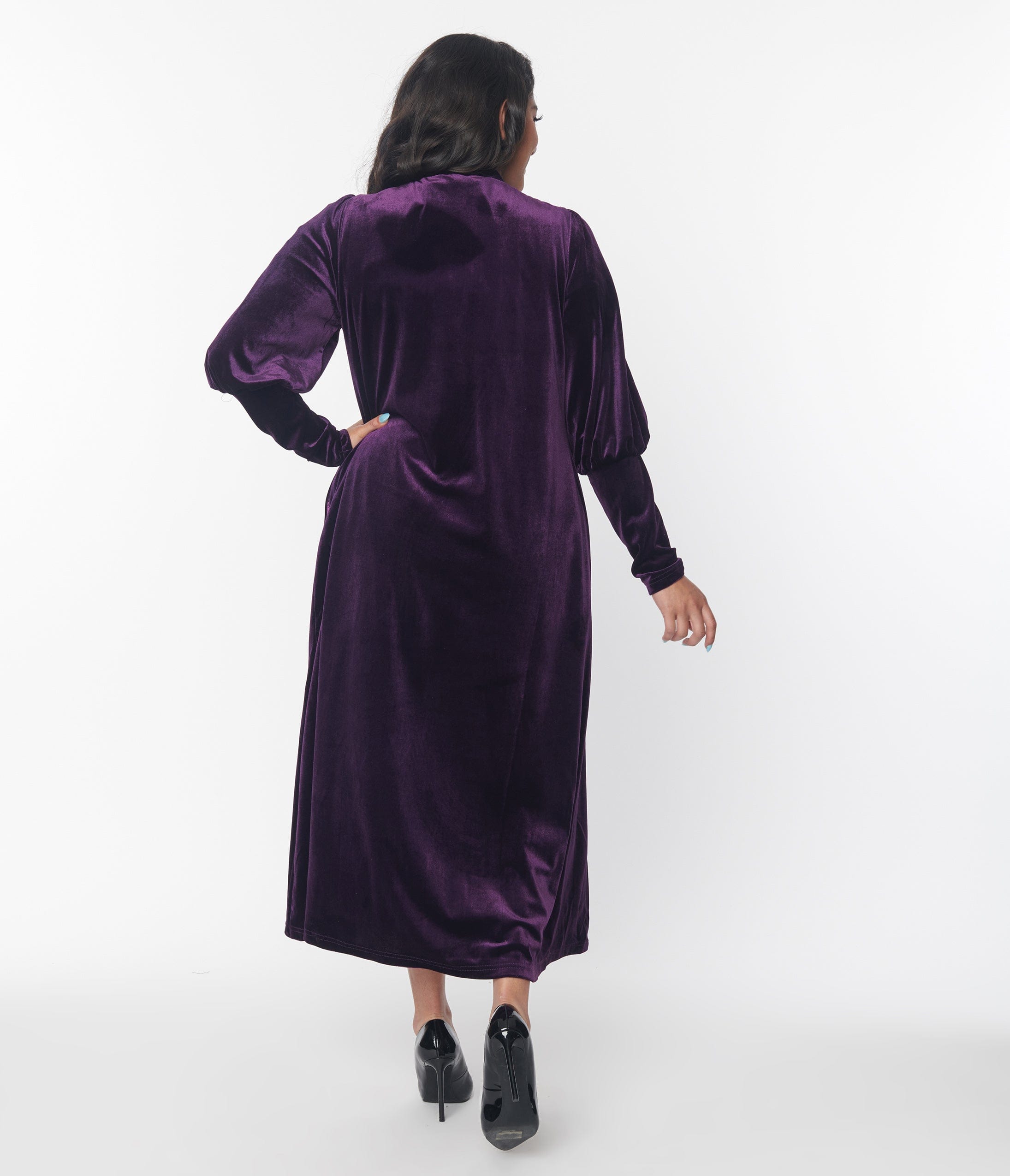 Purple Velvet Leota Duster