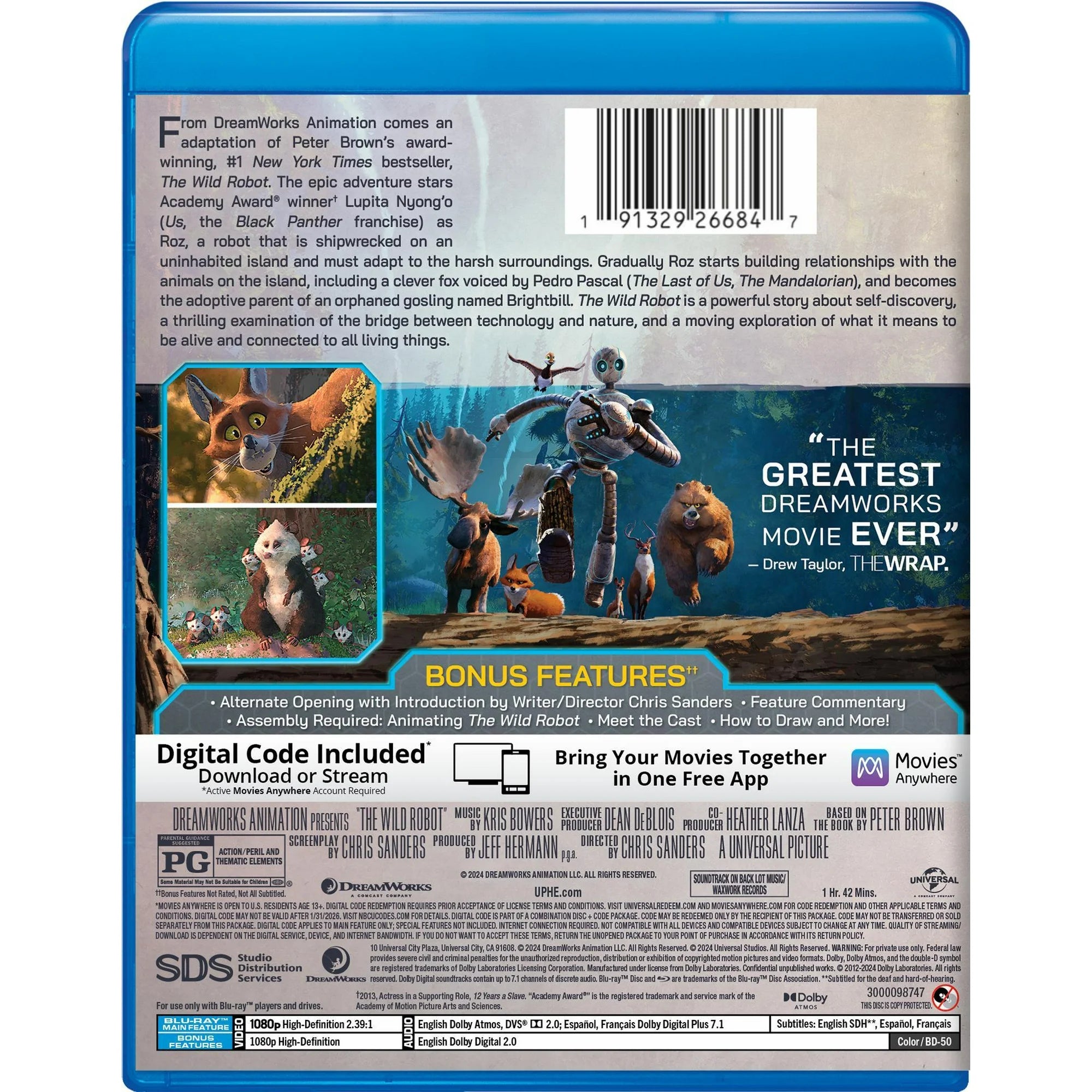 SDS The Wild Robot (Blu-Ray)