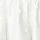 Unique Vintage White & Iridescent Heart Bridal Swing Dress