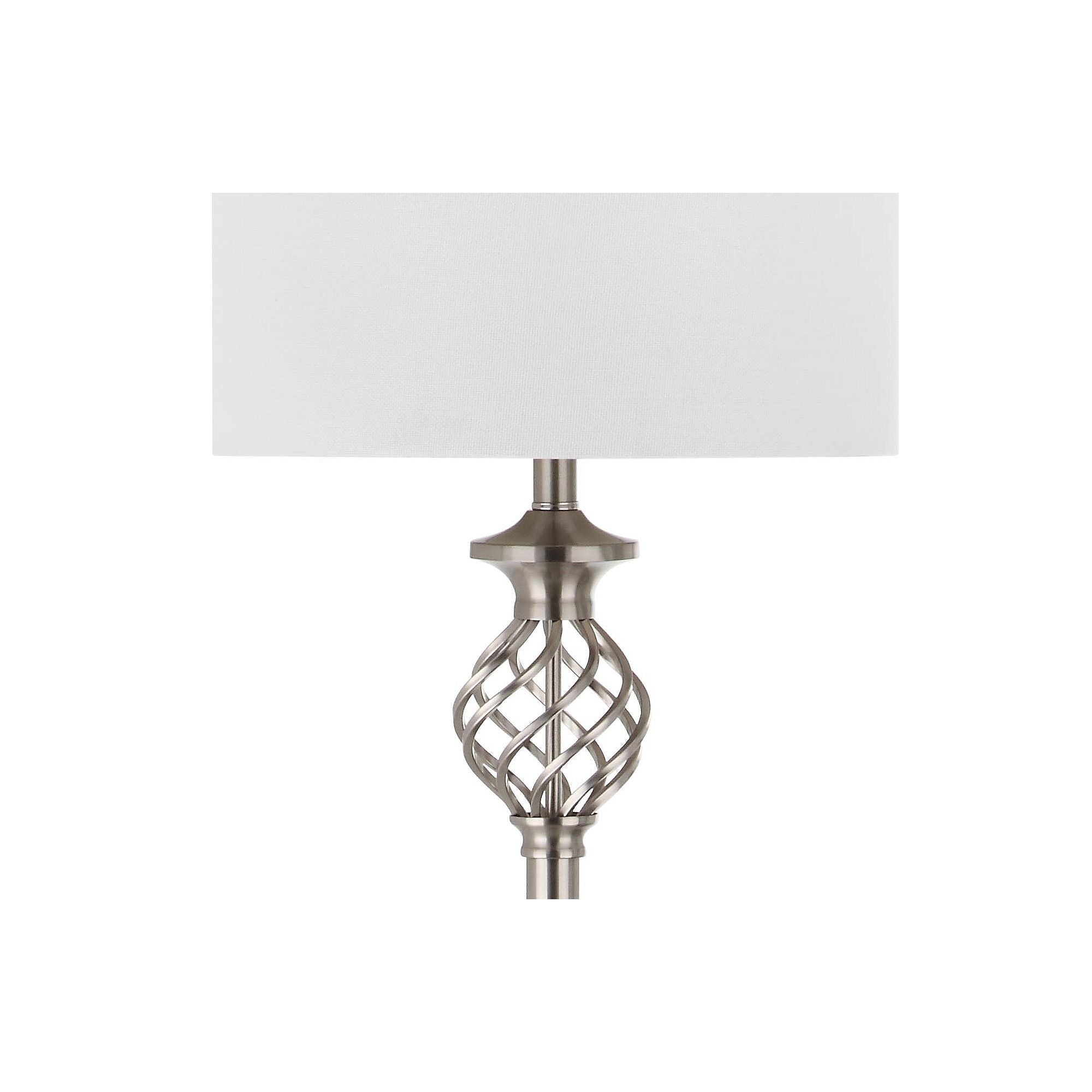 Safavieh Lighting Collection Sophia Nickel 59.75-inch Floor Lamp