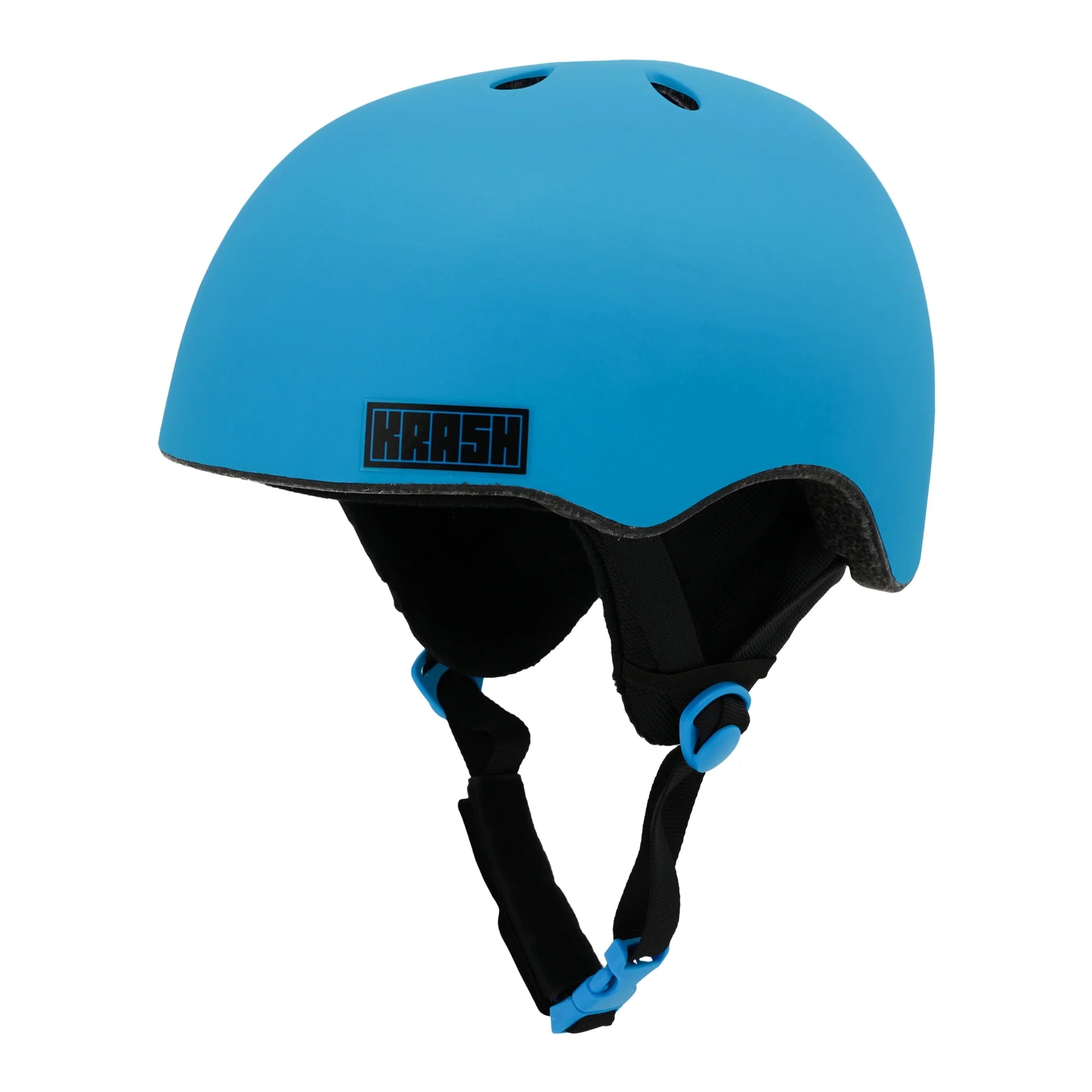 Krash! 7151874 Matte Blue Snow Helmet, Child 5+ (50-54cm)