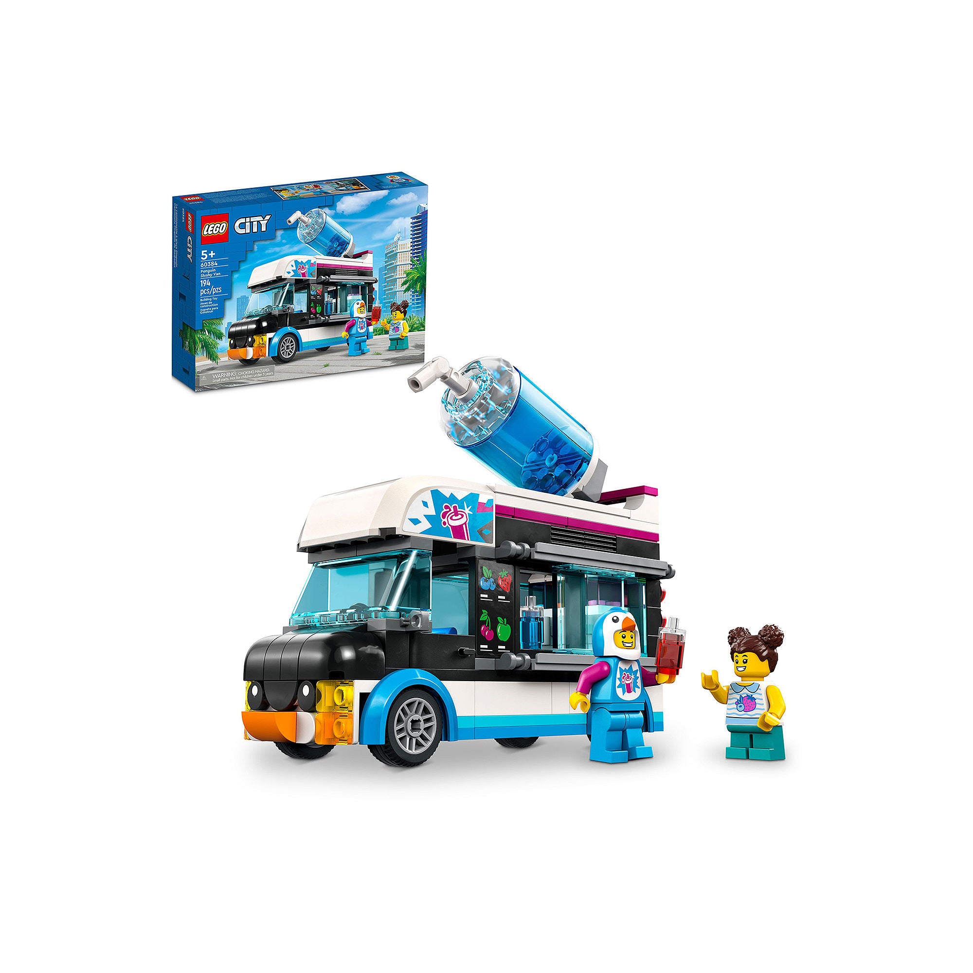 LEGO 6420684 City Great Vehicles Penguin Slushy Van Toy Building Kit (194 Pieces)