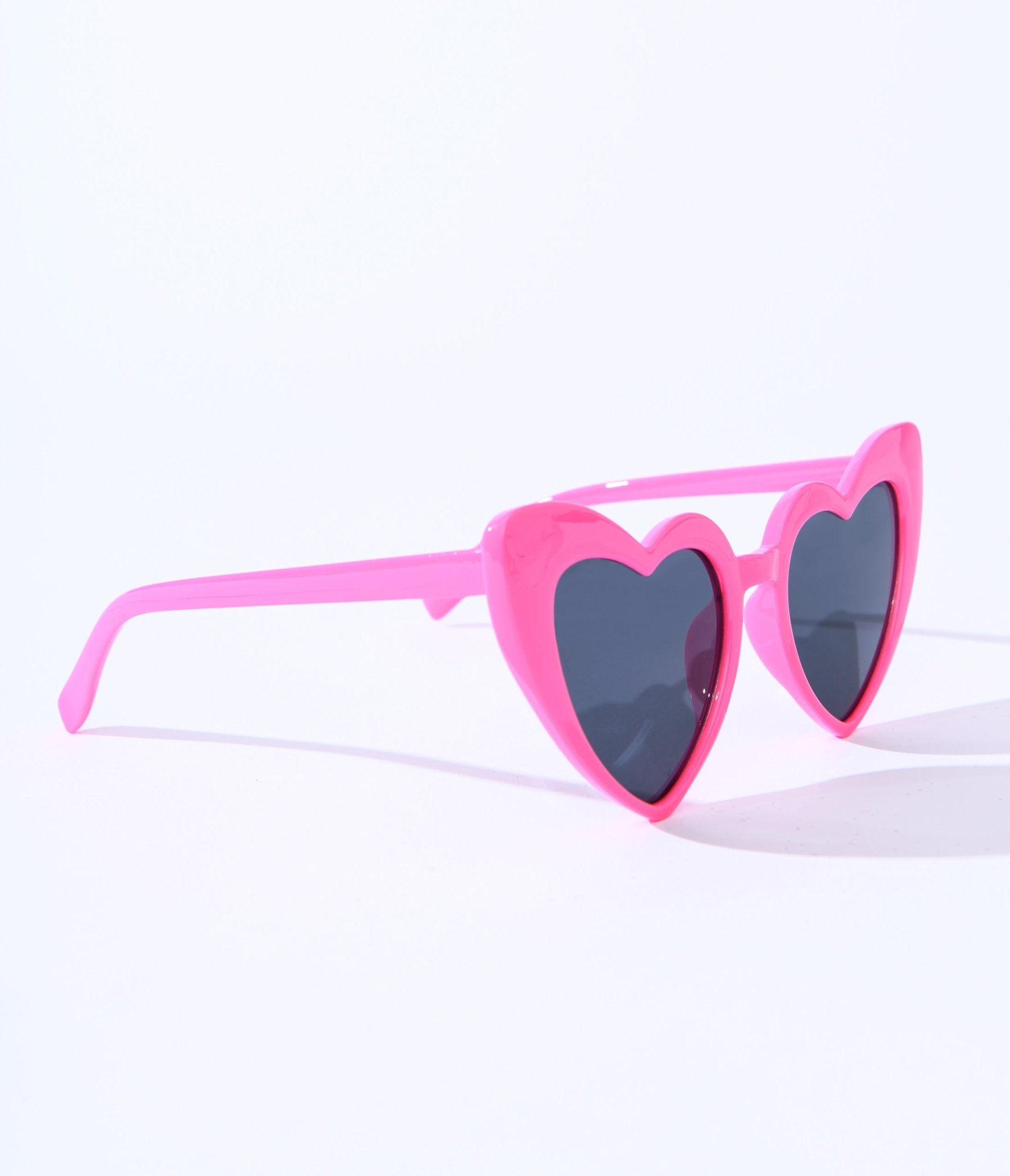 Unique Vintage Hot Pink Heart Sunglasses