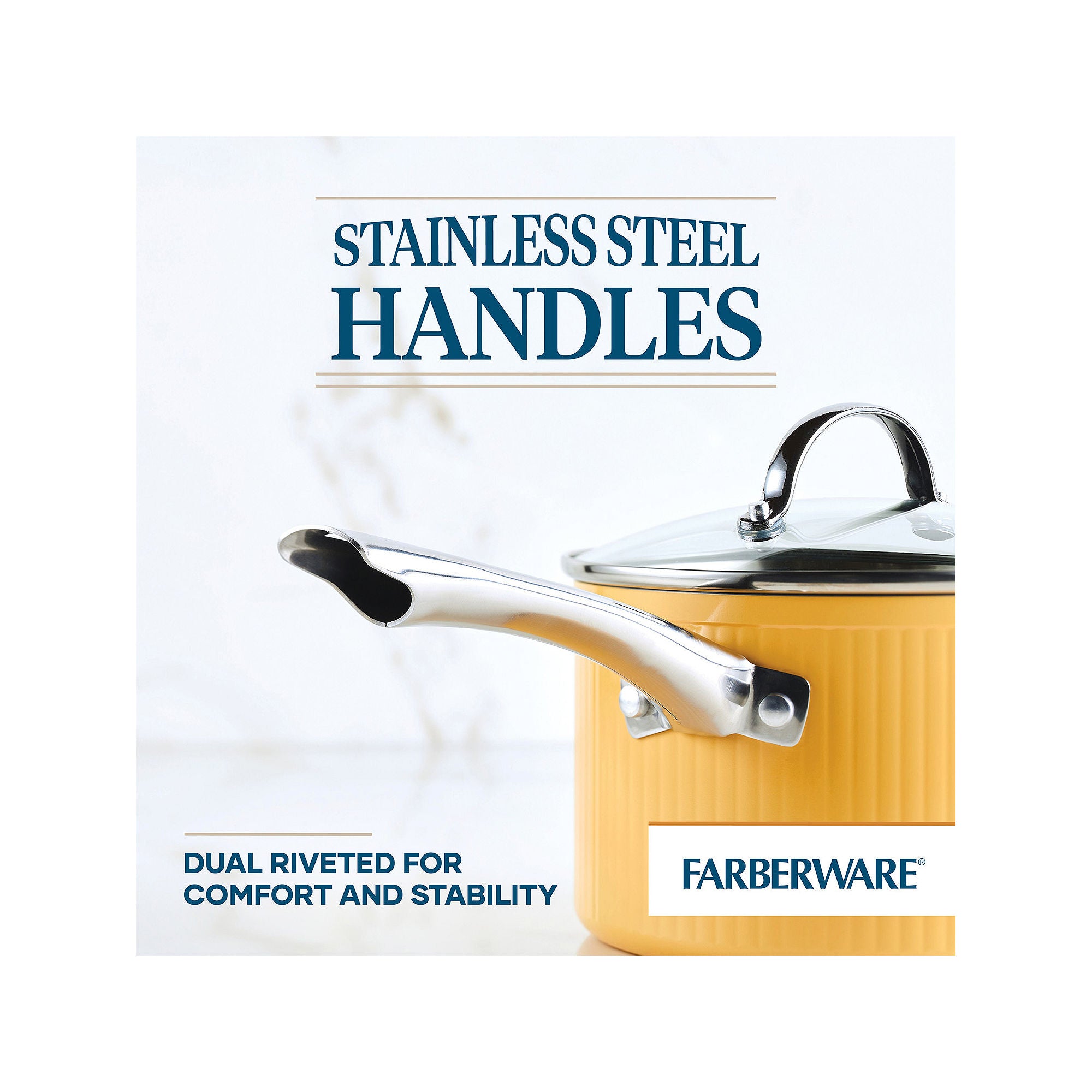 Farberware Style 3-Qt Non-Stick Sauce Pan - YELLOW ONE SIZE