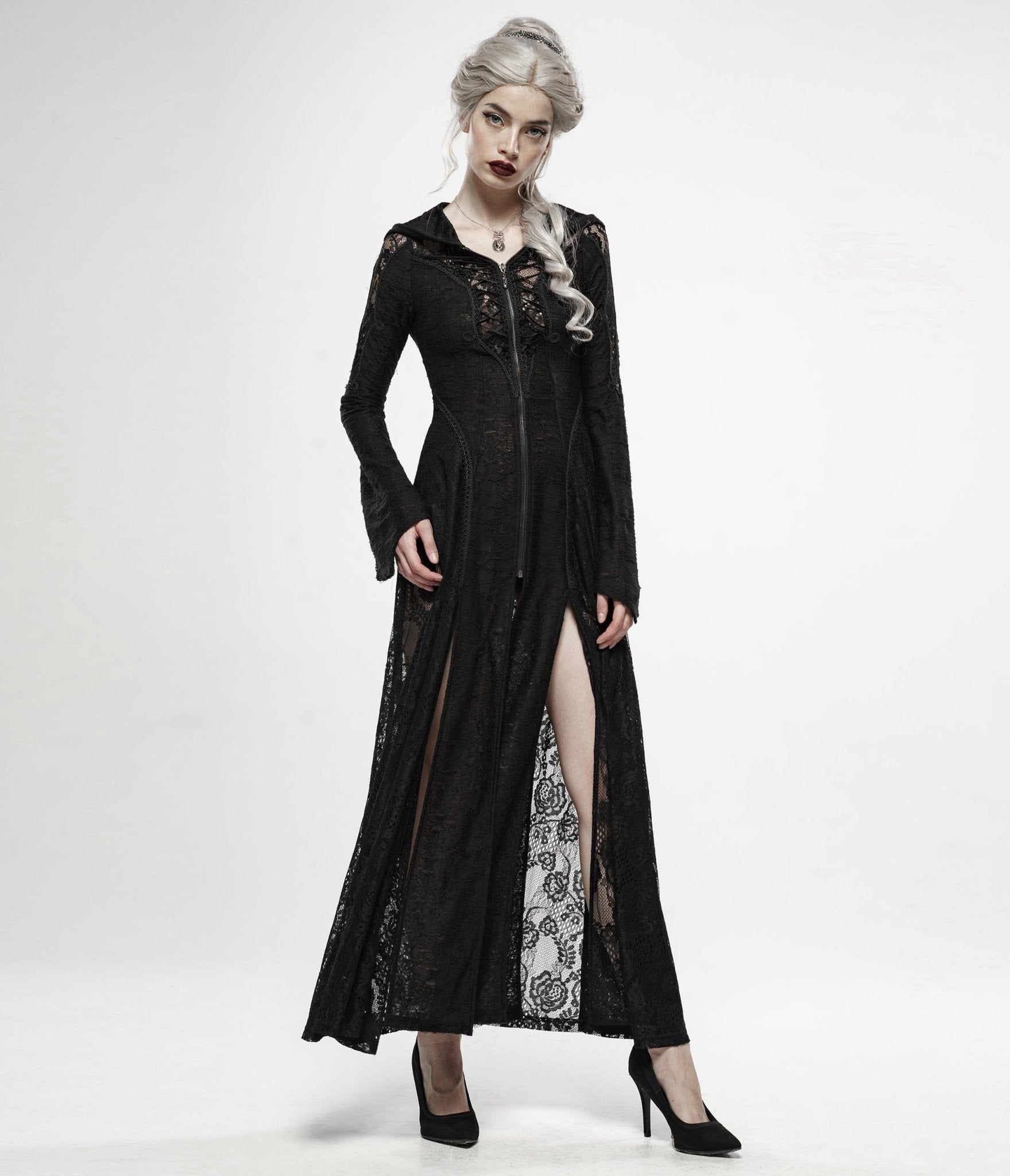 Black Dark Moon Long Coat