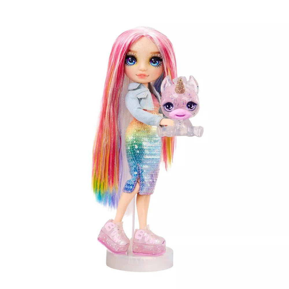 MGA Entertainment 594598 Rainbow High Amaya Rainbow W/Slime Kit & Pet 11'' Shimmer Doll