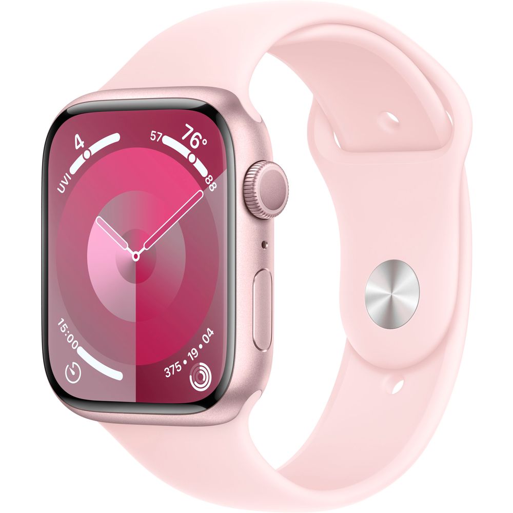 Apple Watch Gen 9 Series 9 45mm Pink Aluminum - Light Pink Sport Band MR9H3LW/A