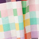 Collectif Rainbow Checkered Halter Waverly Swing Dress