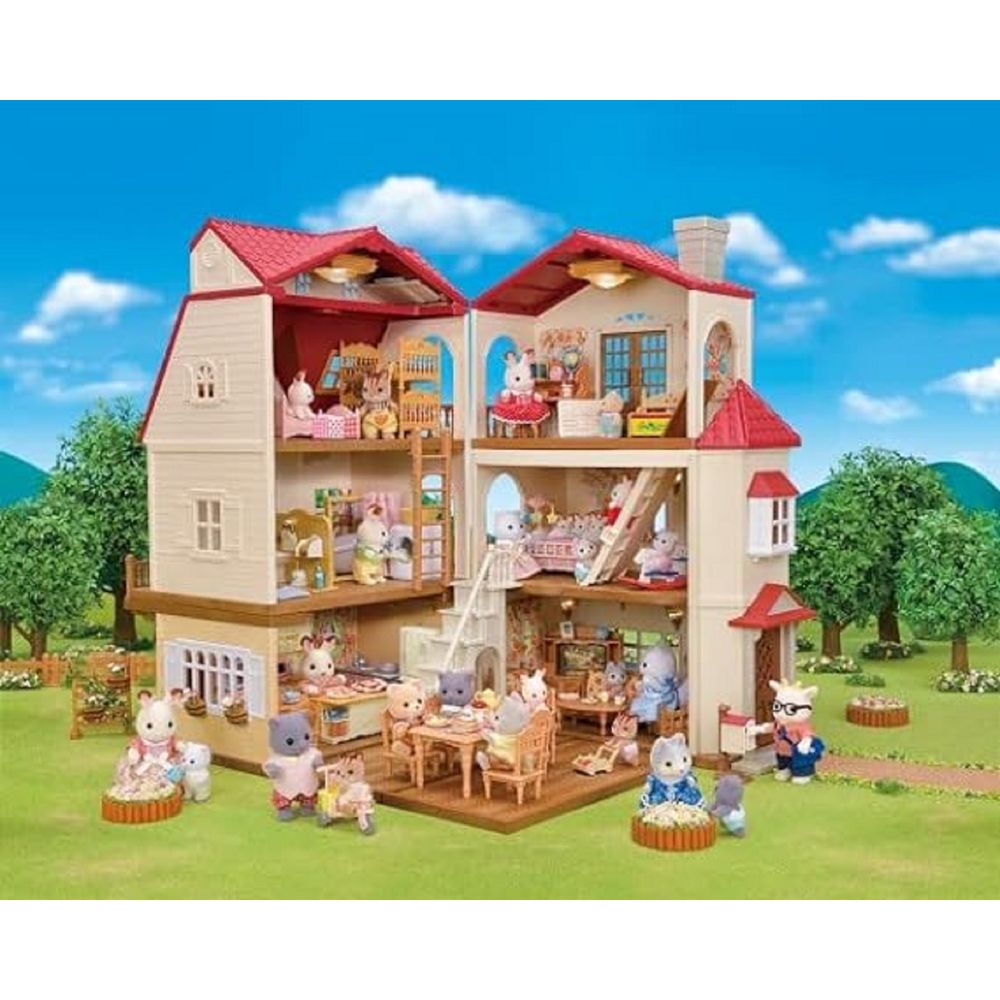 Calico Critters CC2083 Red Roof Country Home Gift Set