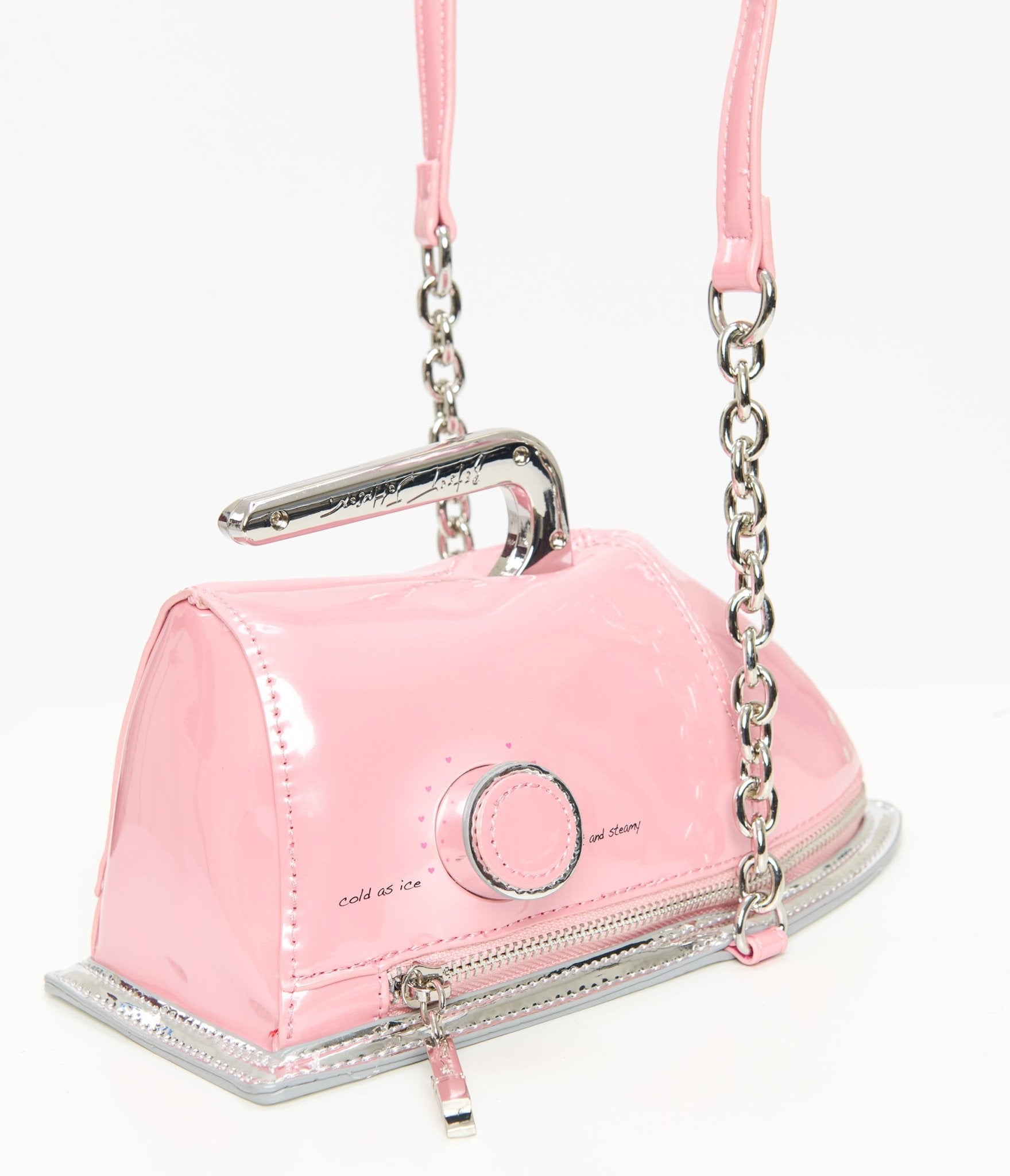 Betsey Johnson Pink Iron Crossbody Bag