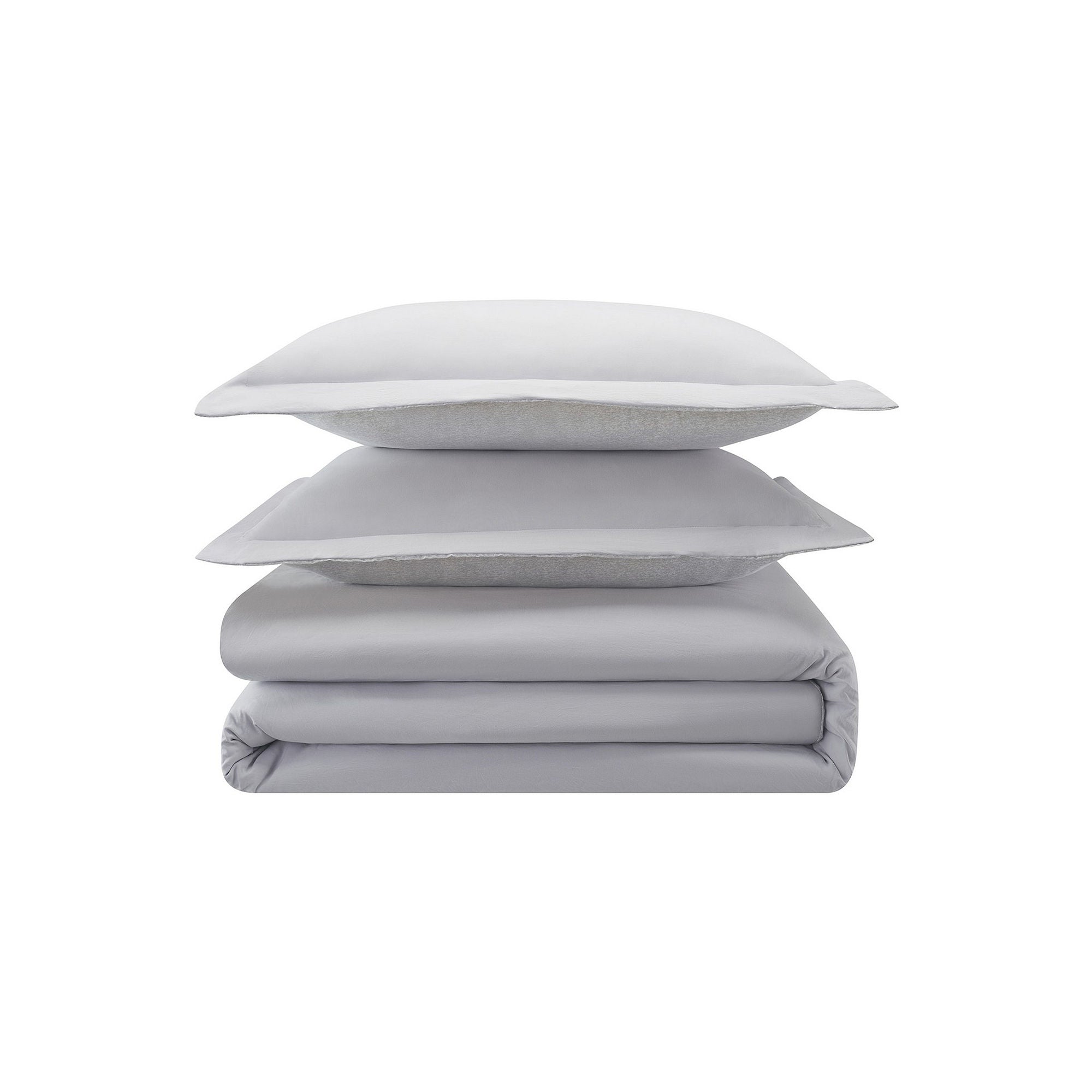 Serta Supersoft Cooling 3-Pc. Duvet Cover Set - LIGHT GREY ONE SIZE