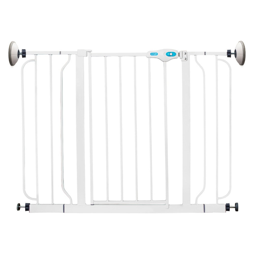 Regalo 30 inch Wall Safe Extra Wide Baby Safety Gate - White