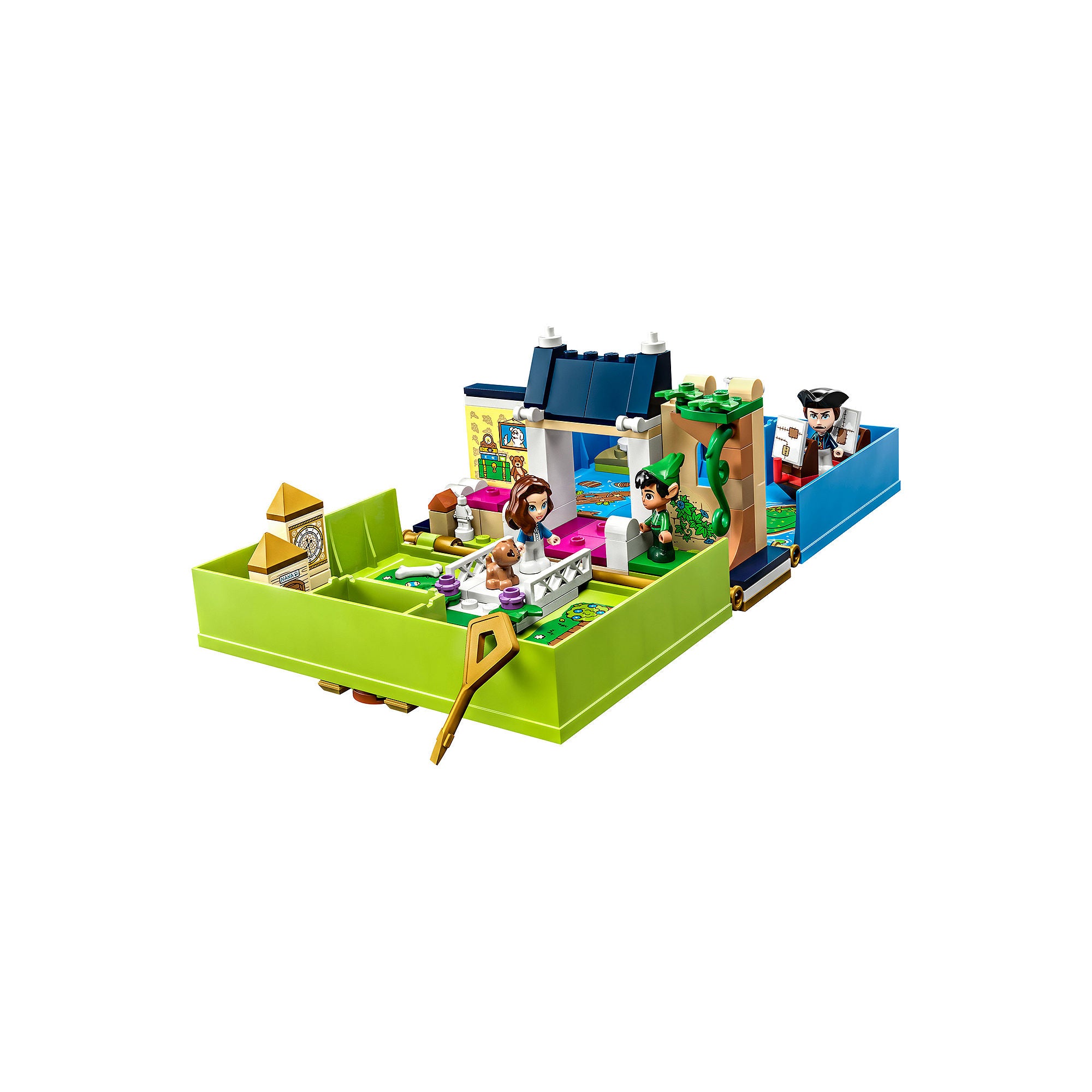 LEGO Disney Peter Pan & Wendys Storybook Adventure 43220 Portable Playset with Micro Dolls and Pirat