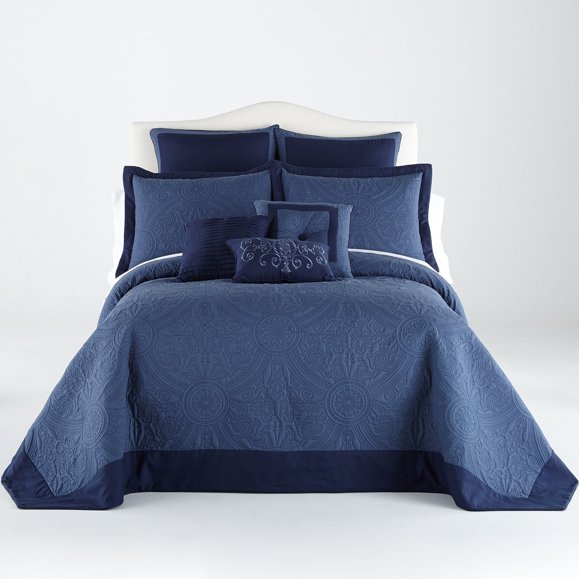 Vue Bensonhurst Bedspread Blue - Full