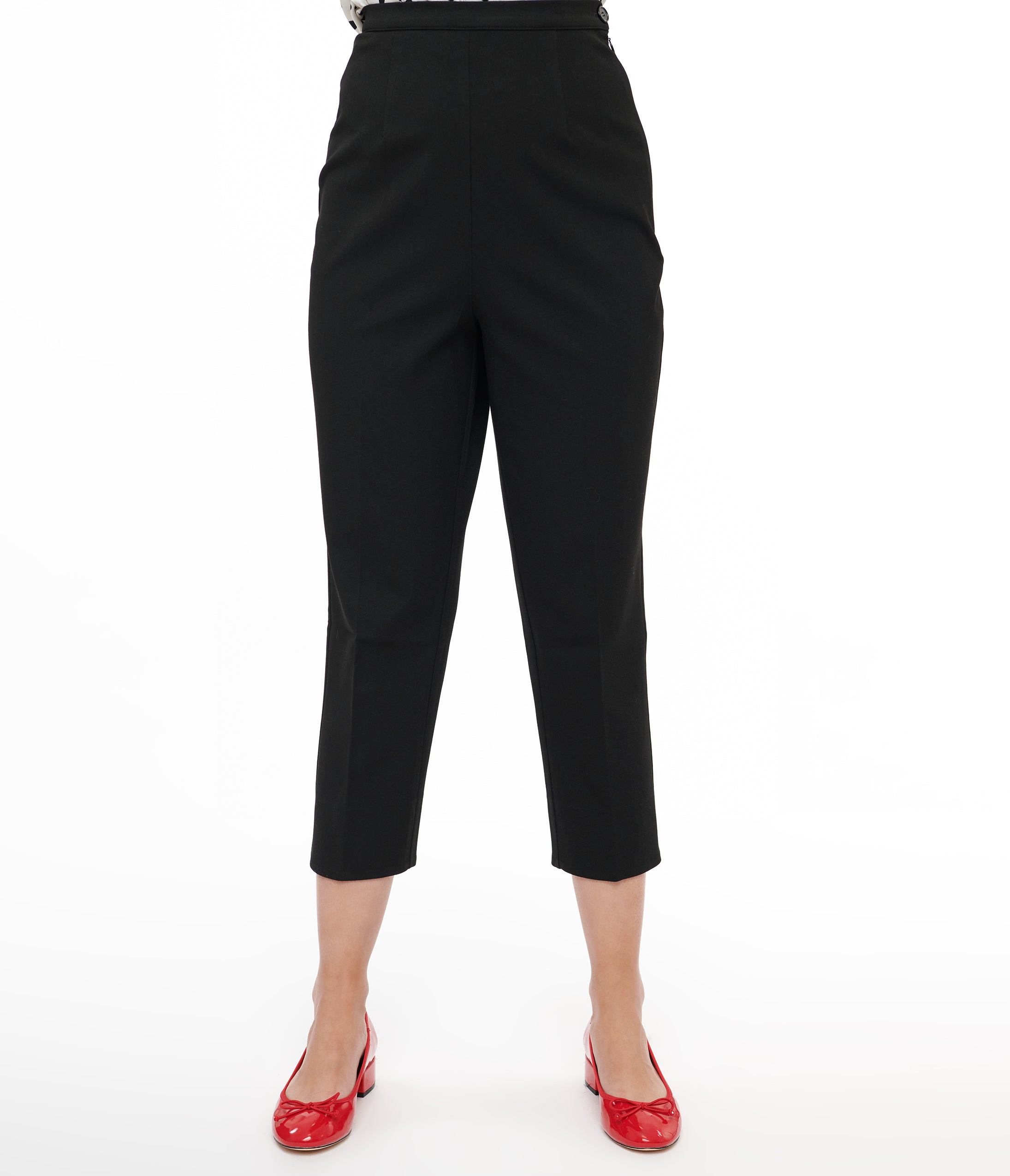 Collectif 1950s Black Nora Capri Pants