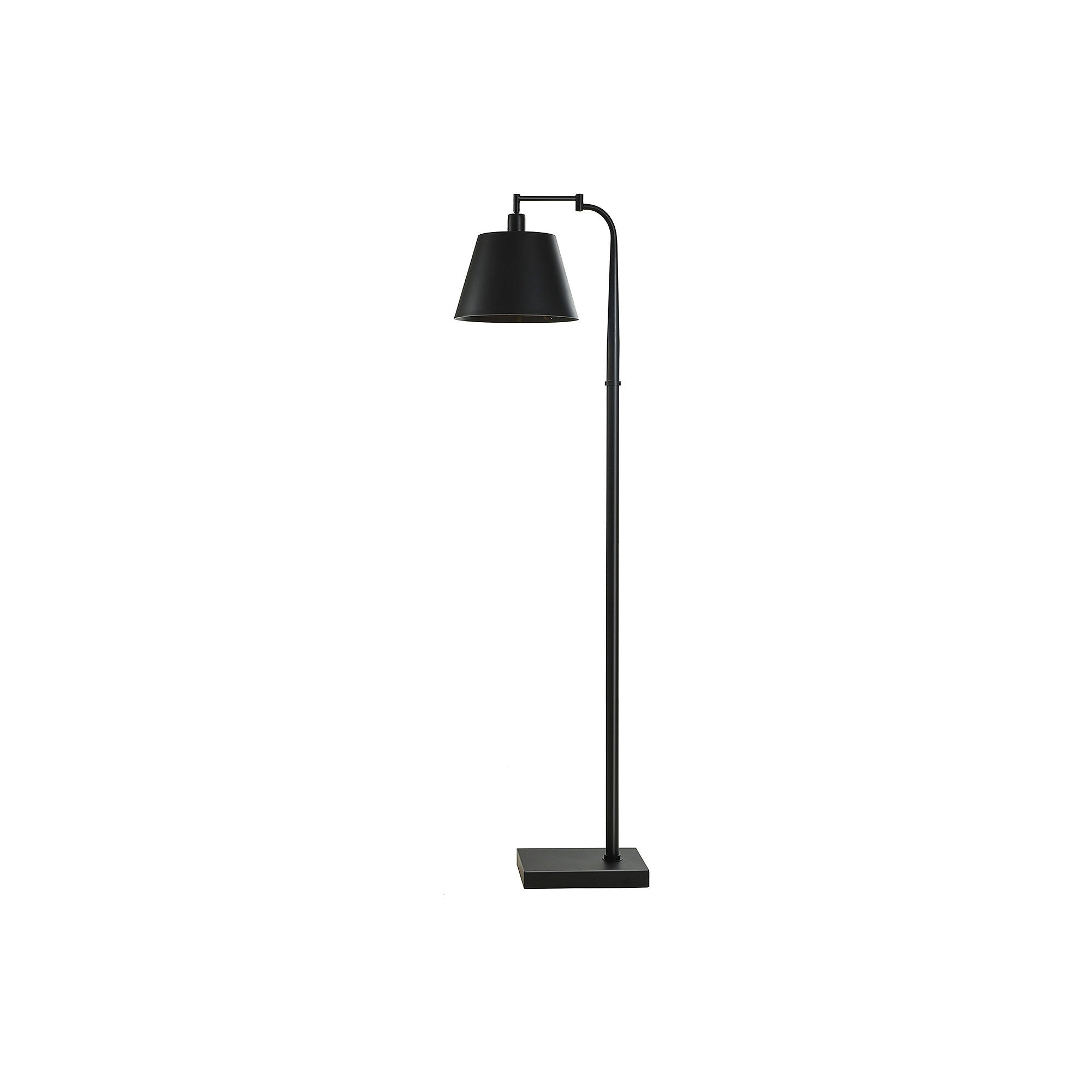 Collective Design By Stylecraft Matte Black Metal Floor Lamp TL77034JCDS - SATIN BLACK ONE SIZE