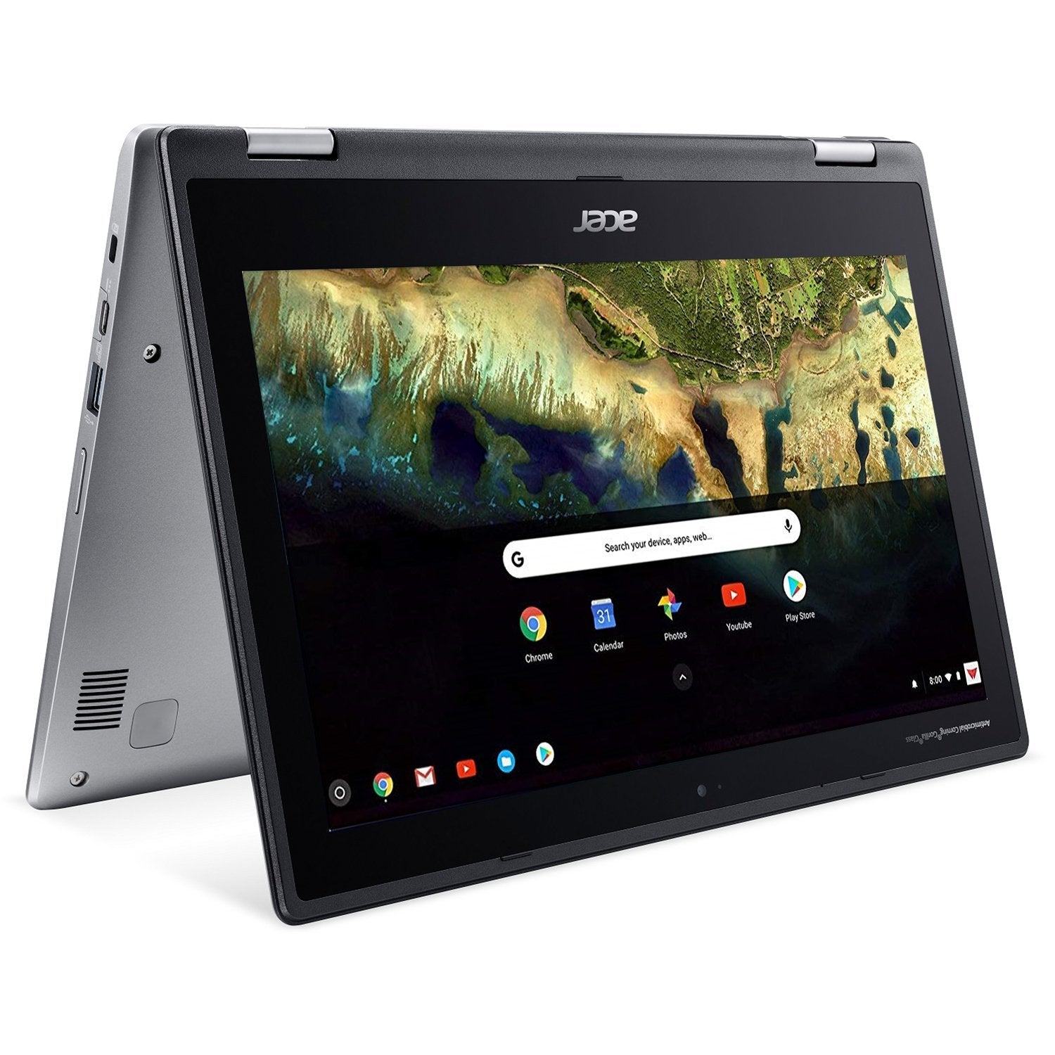 Acer CP311-1H-C1FS Chromebook Spin 11.6 HD Touch Celeron N3350 2.4GHz 4GB RAM 32GB eMMc Chrome OS Gray