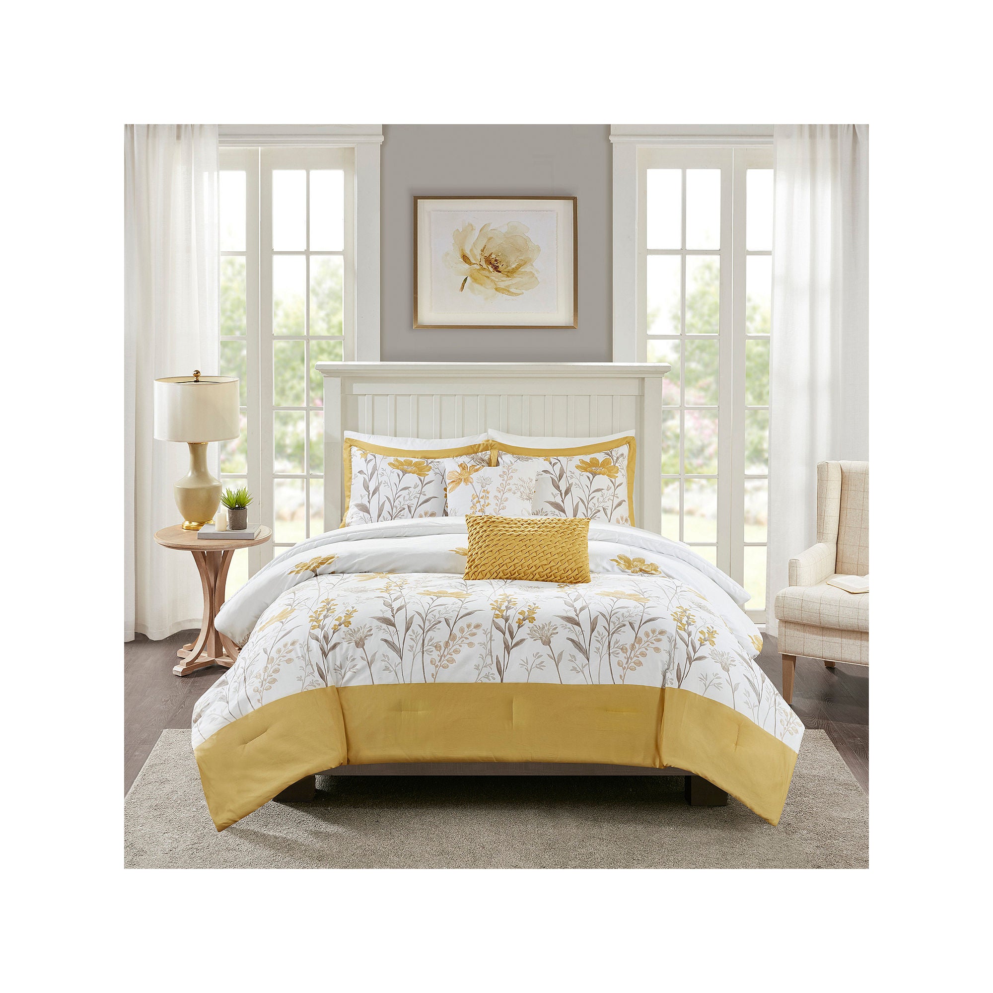 Harbor House Meadow 5-Pc. Midweight Comforter Set - Yellow