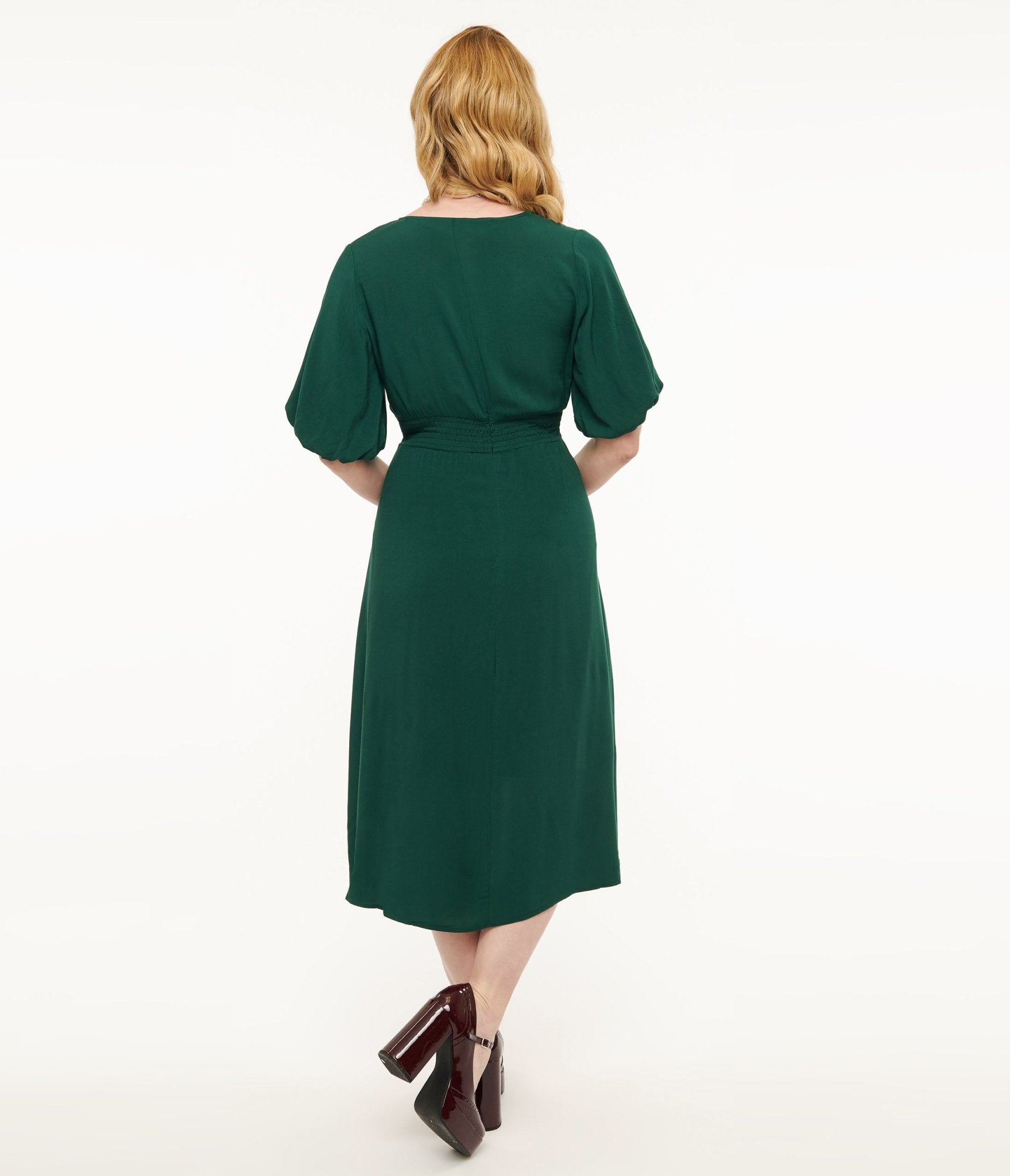 Forest Green Midi Dress