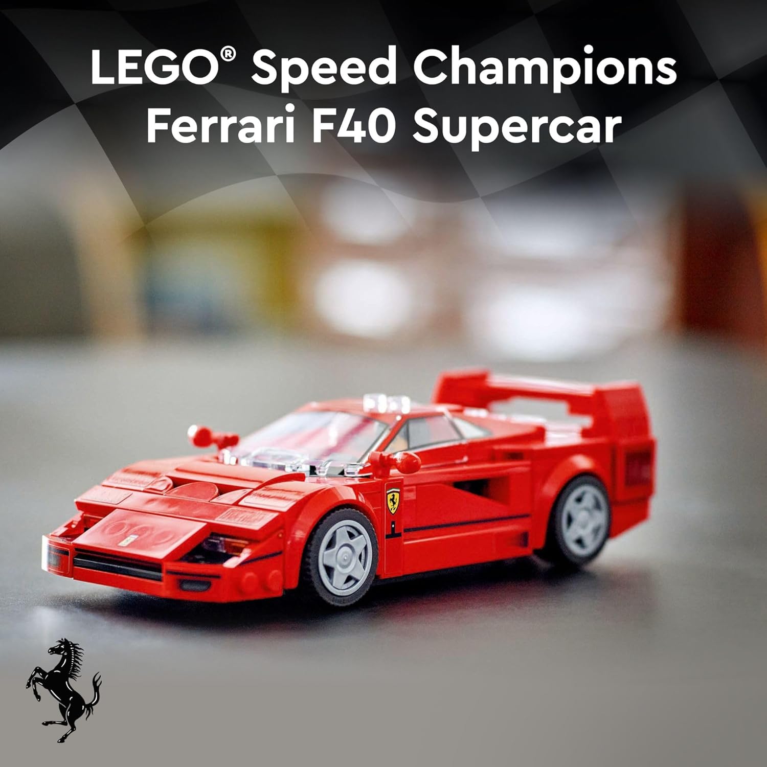 LEGO 6506053 Speed Champions Ferrari F40 Supercar Building Set, 318 Pieces