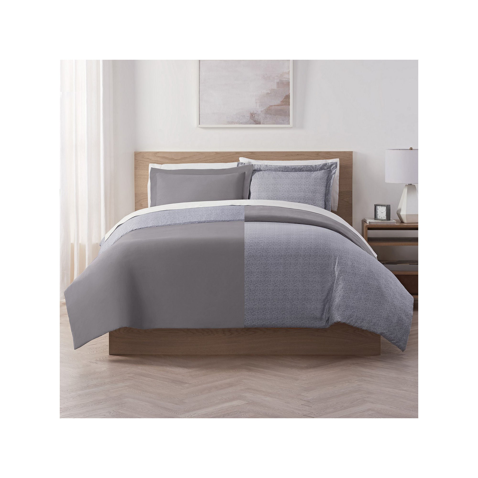 Serta SUPRSFT FLQN DVT - Gray Gray - Full-Queen