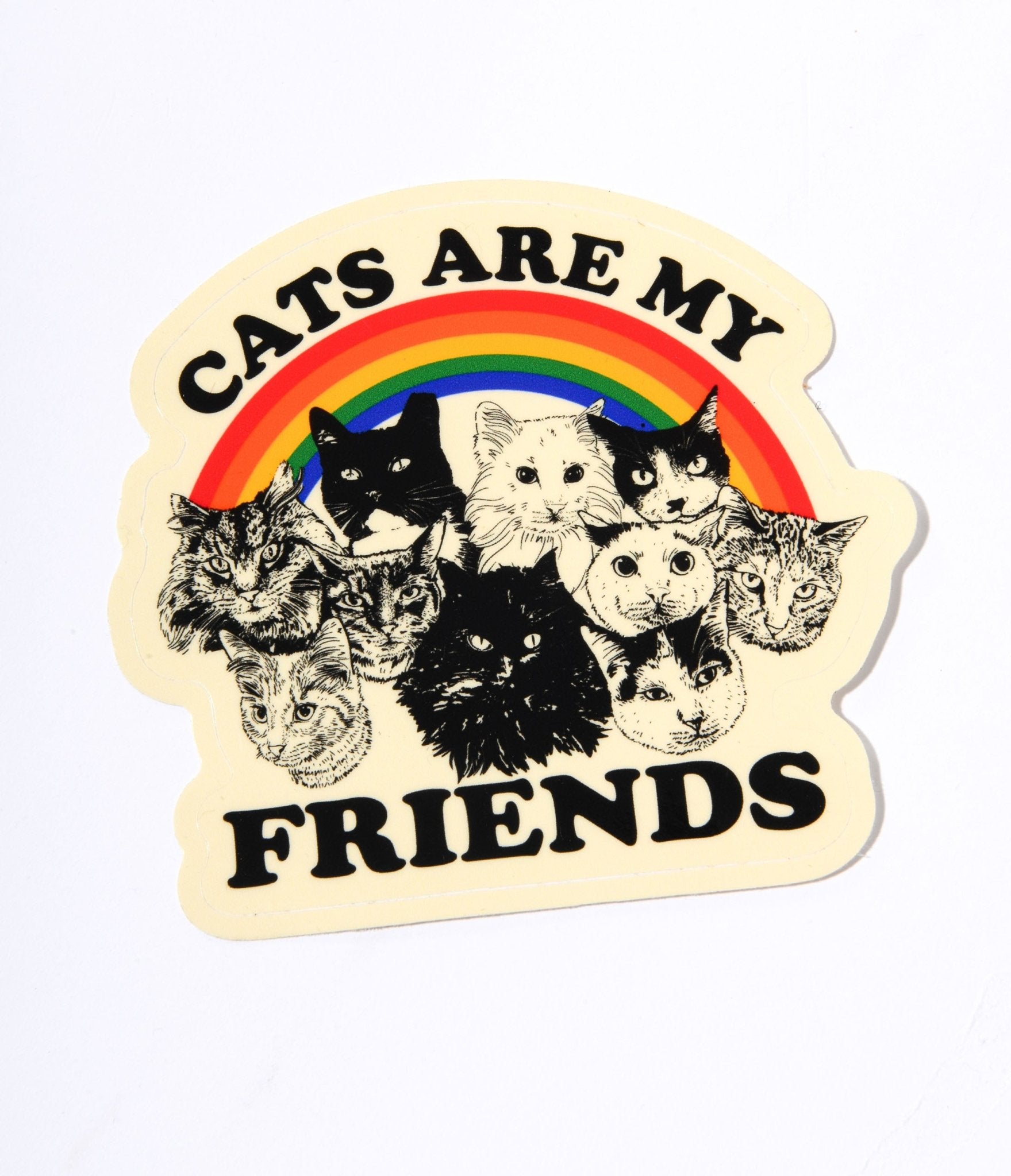 Cats Are My Friends Vinyl Sticker