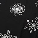 Smak Parlour Black & Silver Snowflake Social Climber Caftan