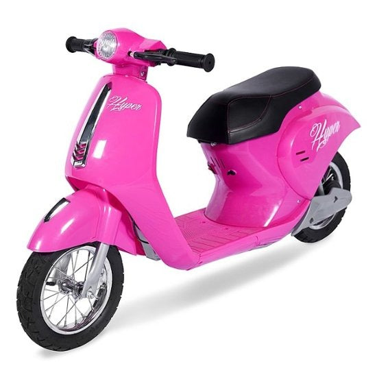 Hyper Hyp-Scr-1021 Retro Ride-On Powered Scooter With Easy Twist Throttle & 14MPH Max Speed - Pink