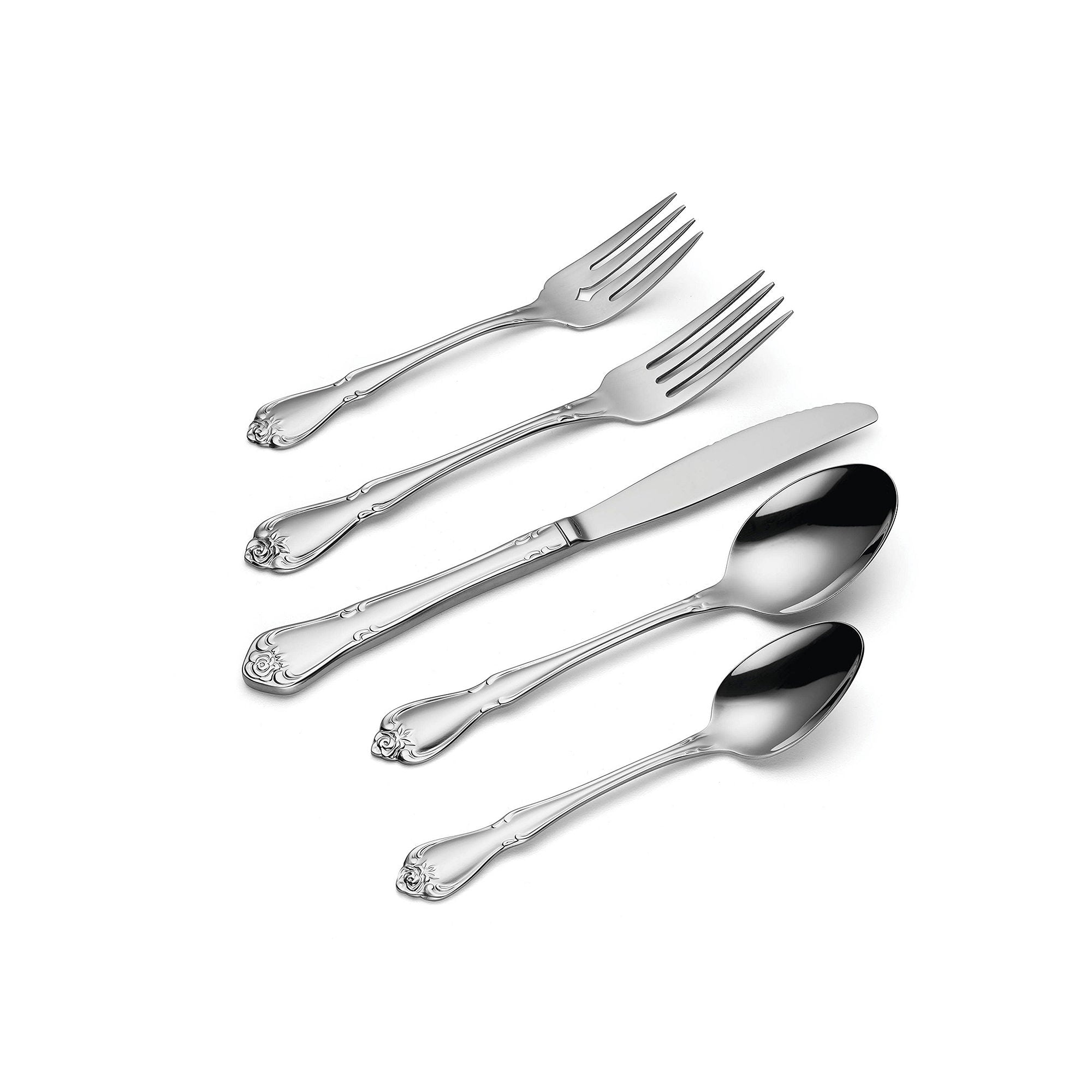 Oneida True Rose 45-Pc. Flatware Set - METALLIC ONE SIZE