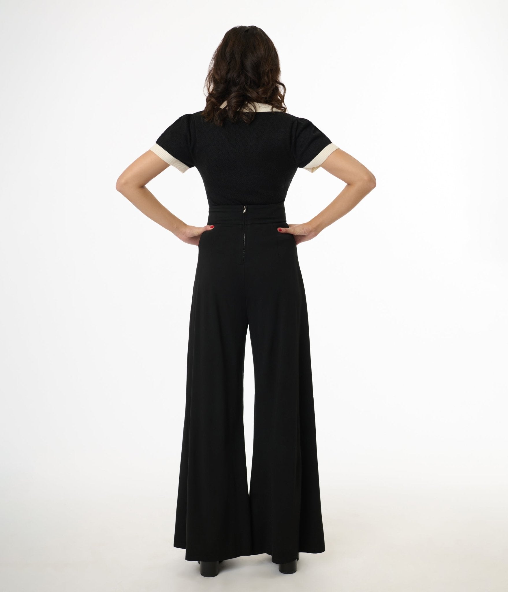 Elle Rebel Black Mystic Night Palazzo Pants