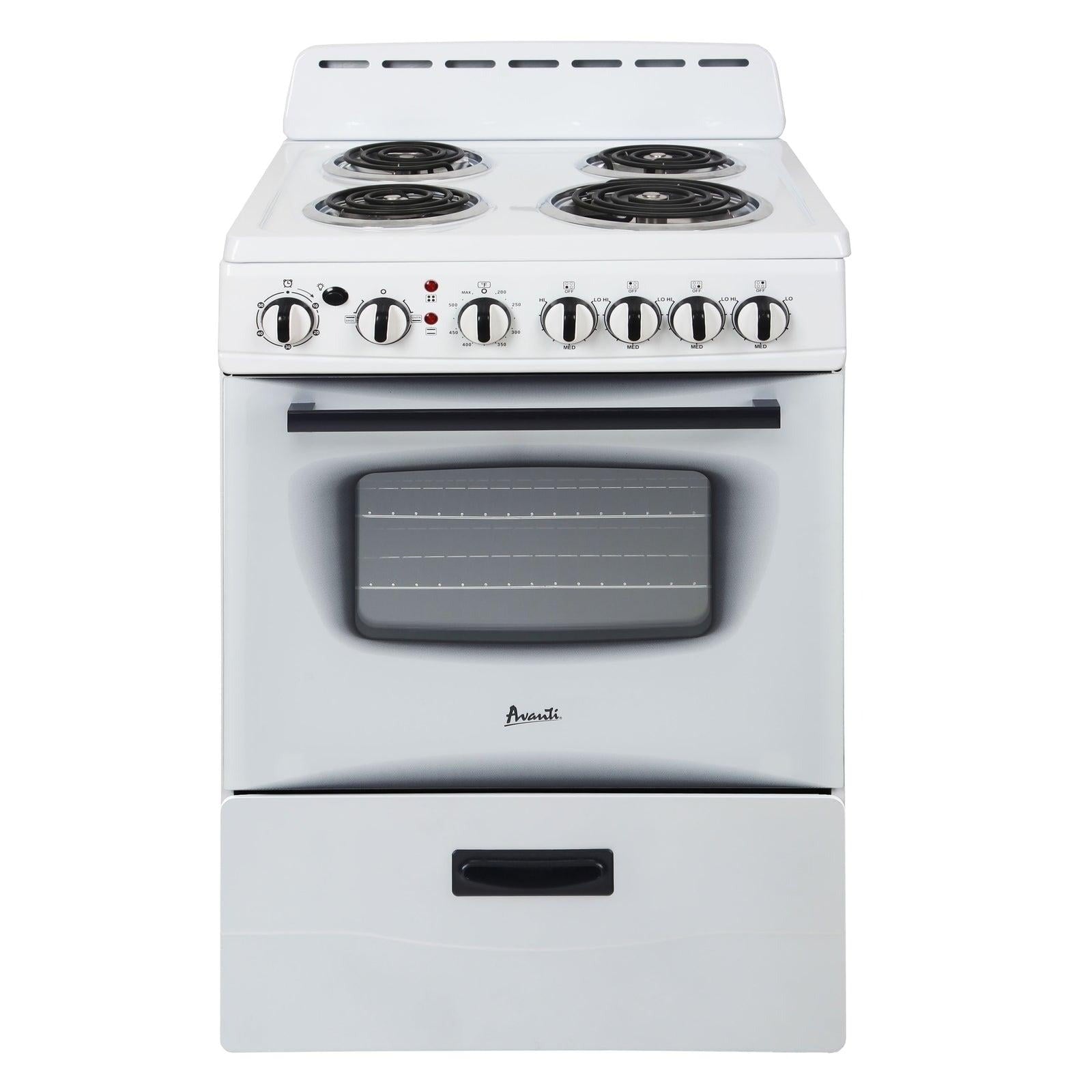 Avanti ERU240P3S 24 Inch Electric Freestanding Range, Stainless Steel