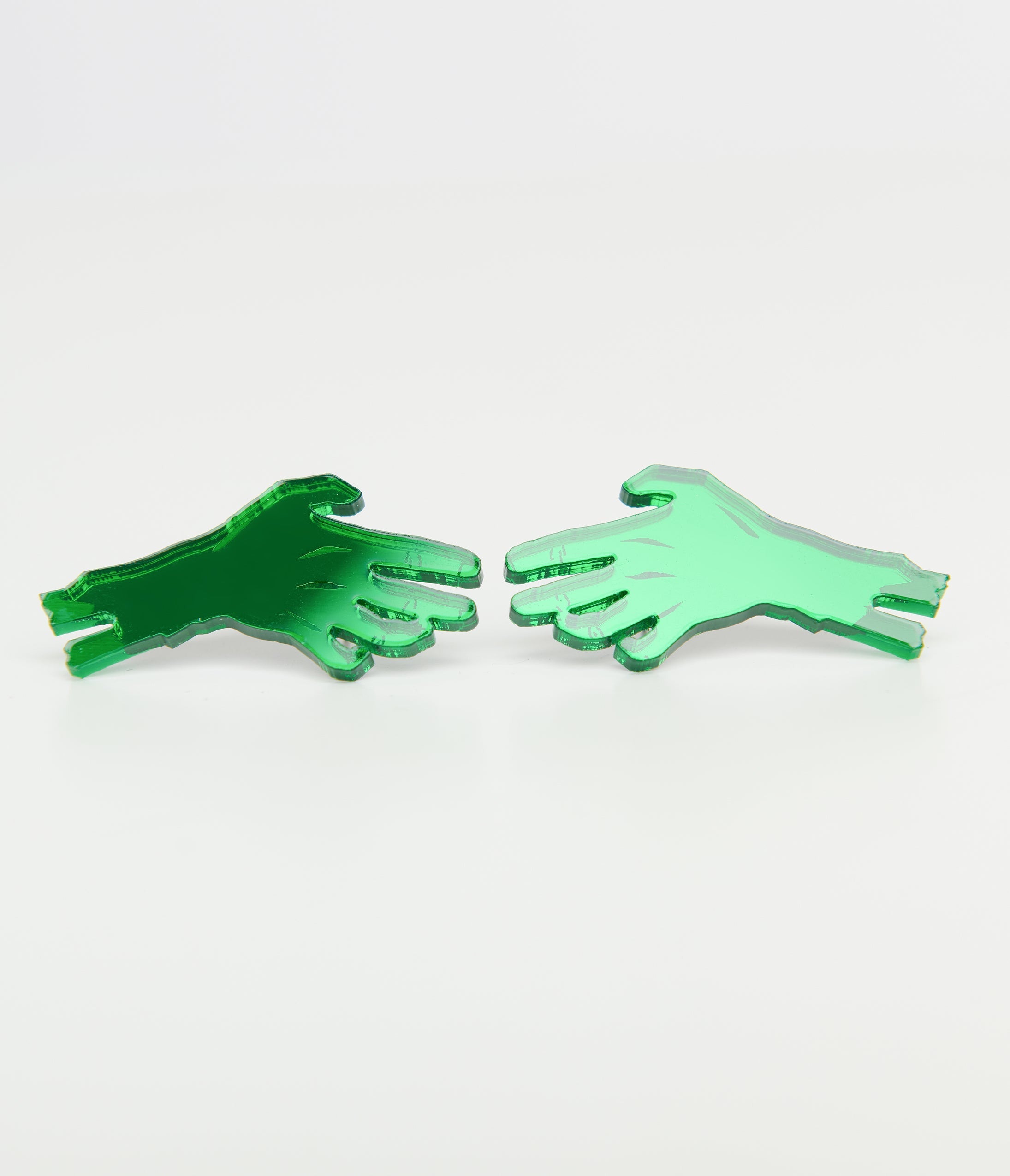 Green Zombie Hand Earrings