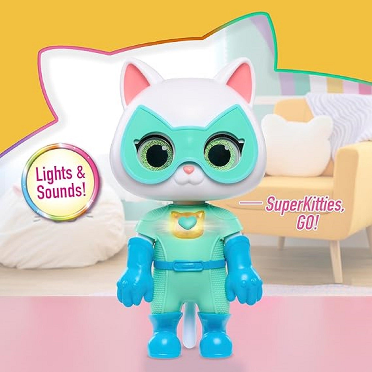 Just Play 67017 Disney Junior SuperKitties Cat-Tastic Transforming Bitsy