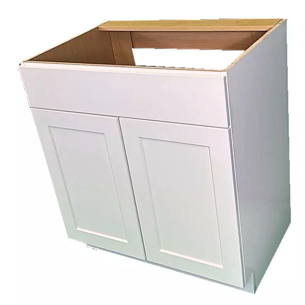 Royal Cabinets 80-8201-0-1619 36 x 34.5 x 21D in. Shaker Vanity Base Cabinet in White