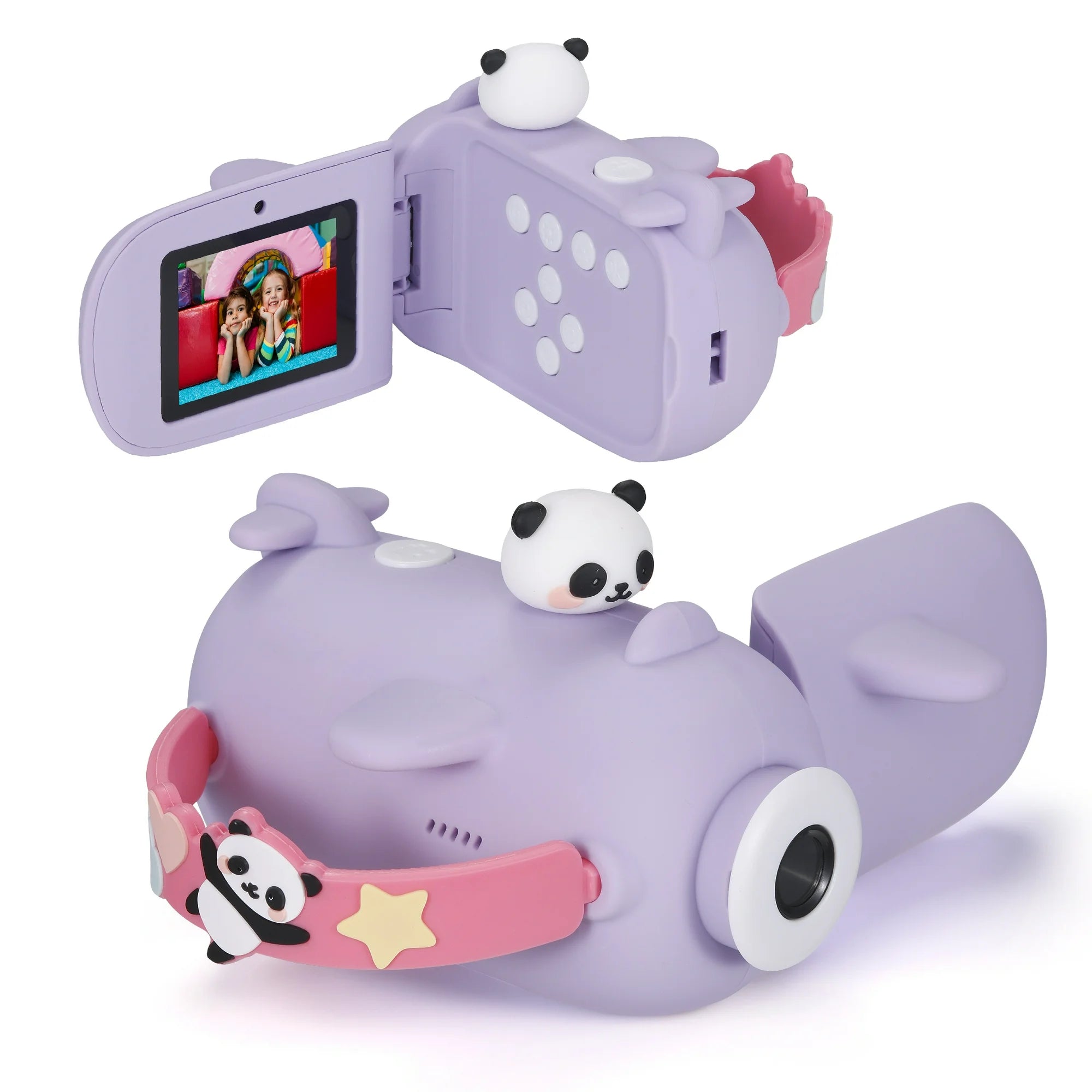 Vivitar Kidztech Camcorder for Kids, Purple Panda 16MP