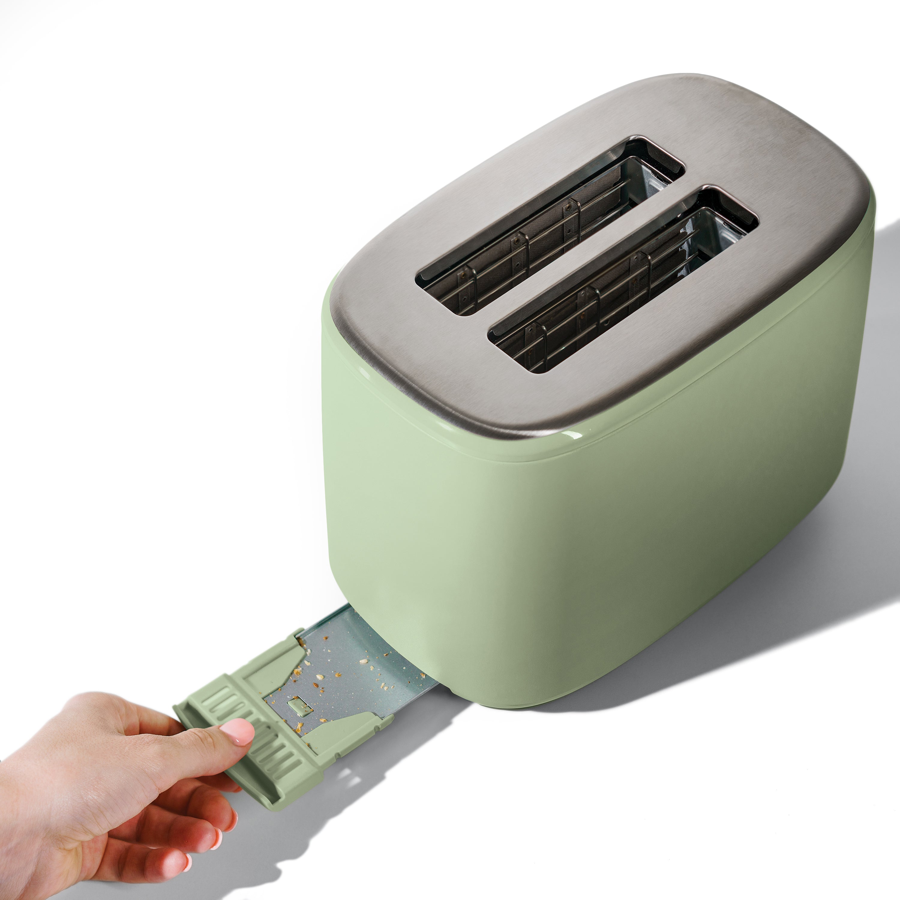 Made by Gather 19019 Beautiful 2 Slice Touchscreen Toaster, Sage Green by Drew Barrymore