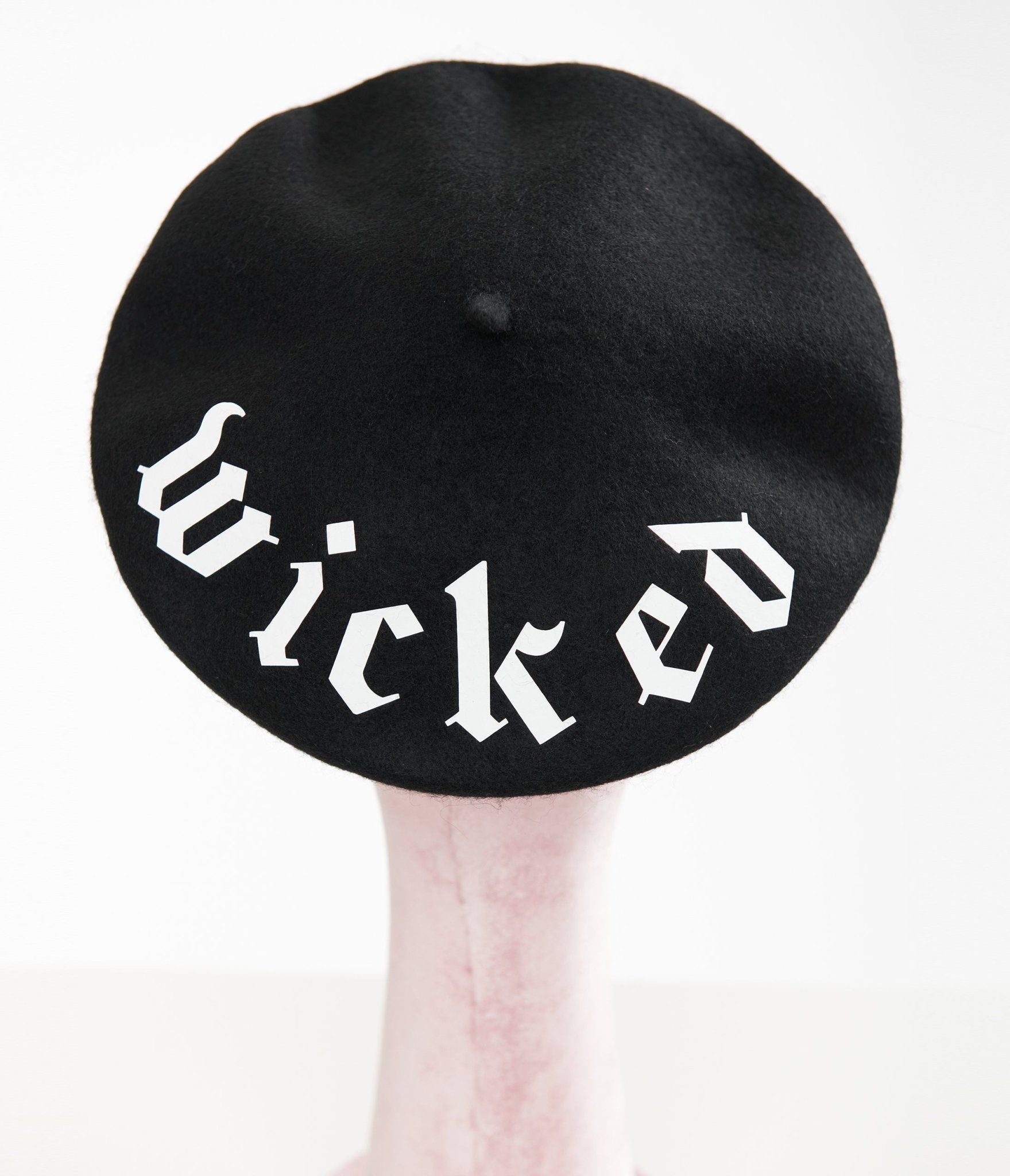 Black & White Wicked Bat Beret