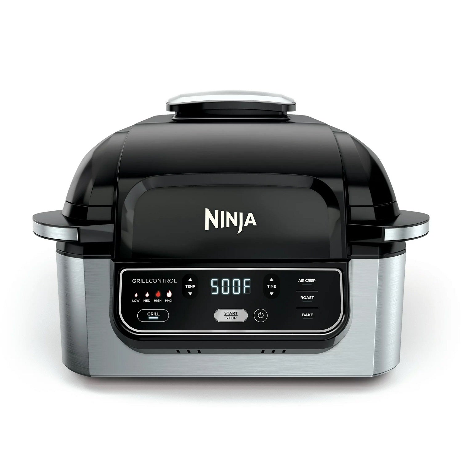 Ninja AG300 Foodi 4in1 Indoor Grill with 4qt Capacity Air Fryer, Roast, & Bake (Silver/Black)