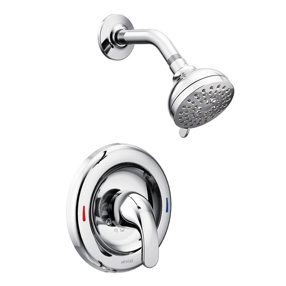 MOEN 82604 Adler 1-Handle 1-Spray Shower Faucet with Valve in Chrome