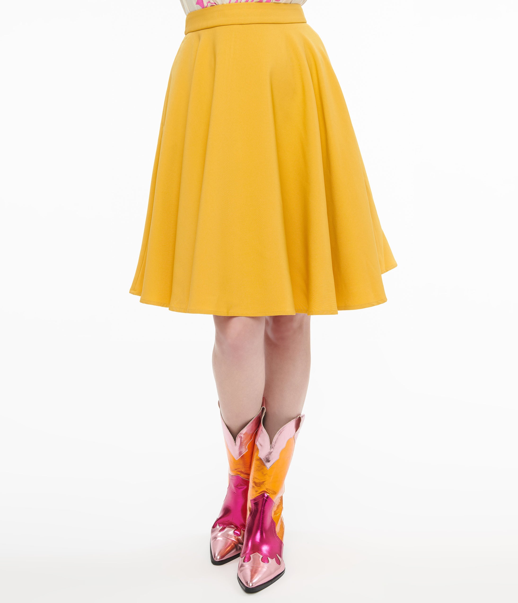 1950s Mustard Swing Skirt