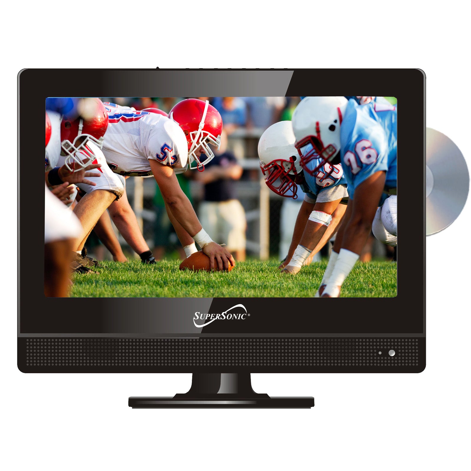 Supersonic 13 Class HD (720P) LED TV (SC-1312) with Built-in DVD