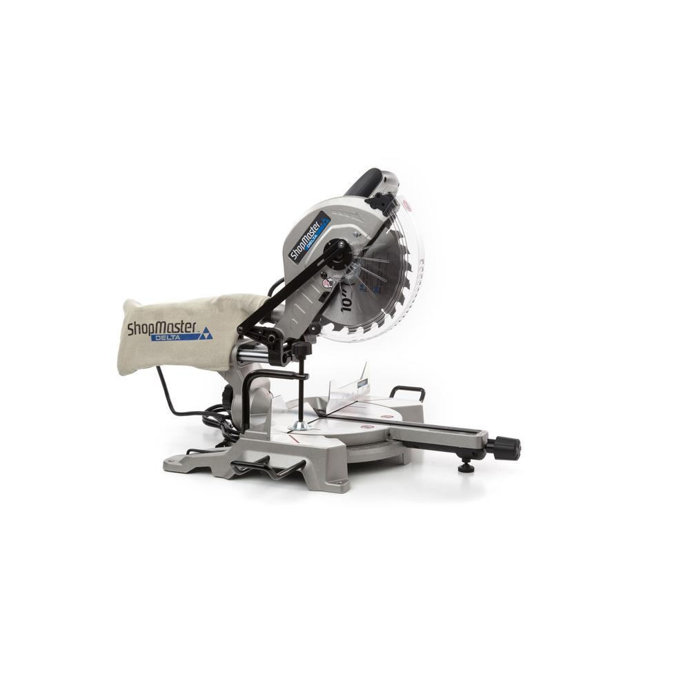 Delta S26-263L Shopmaster Sliding Compound Miter Saw with Shadow Line Cut Guide, 10 (15 Amp)