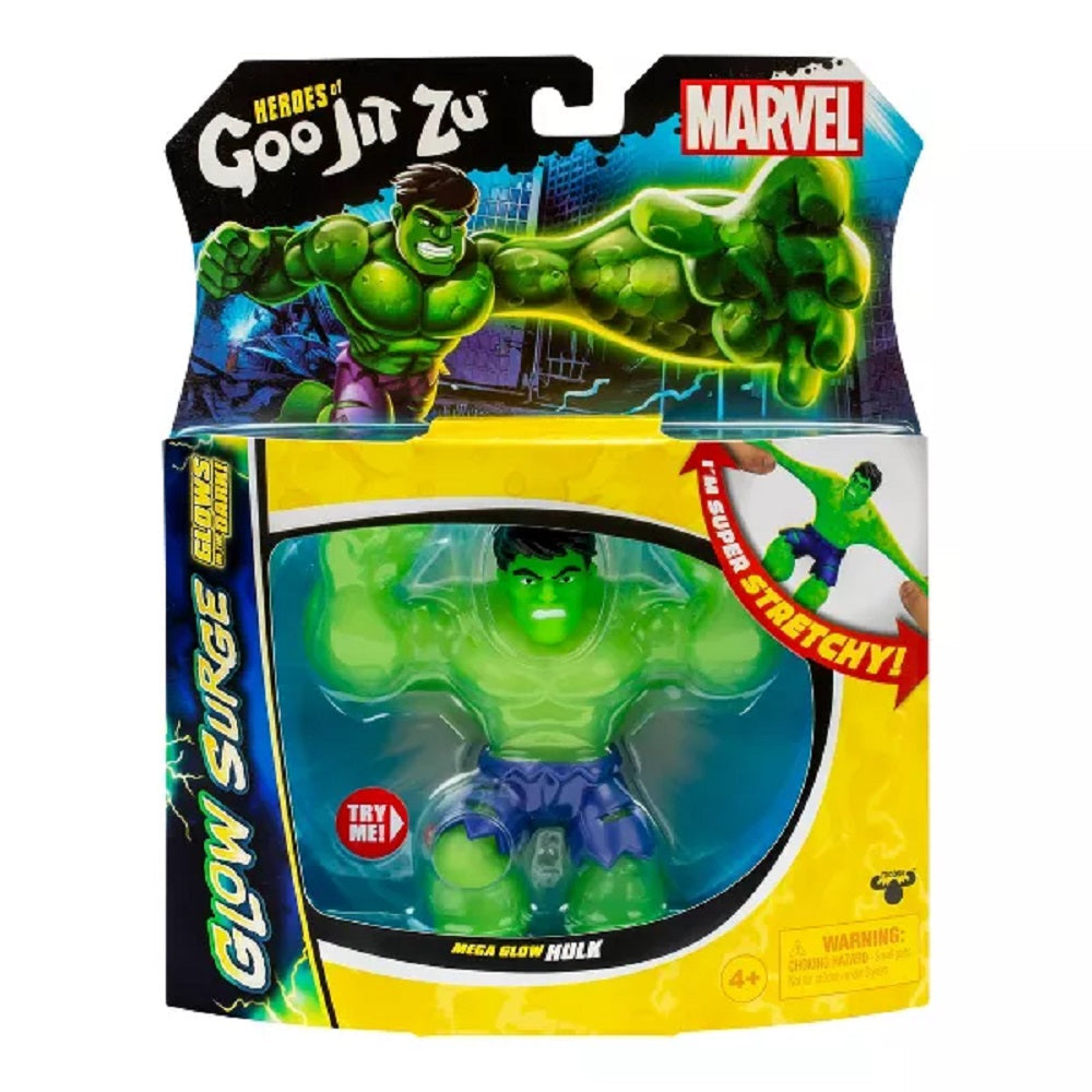 Goo Jit Zu 91629122 Marvel Hulk Glow Surge Figure