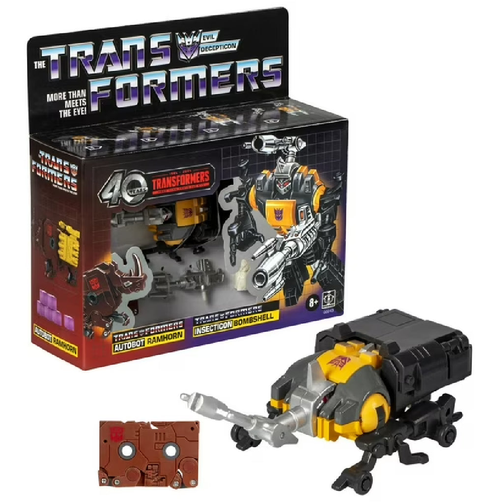 Transformers Retro 40th Anniversary G1 Bombshell & Ramhorn