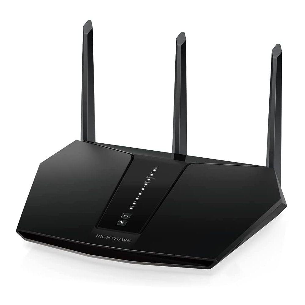 Netgear RAX29-100NAS Nighthawk AX2400 WiFi 6 Router, Black