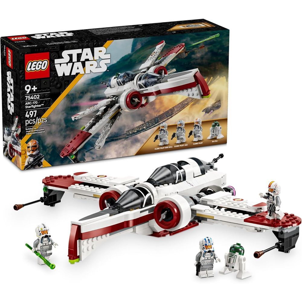 LEGO 75402 Star Wars: Revenge of the Sith ARC-170 Starfighter Spaceship Building Toy