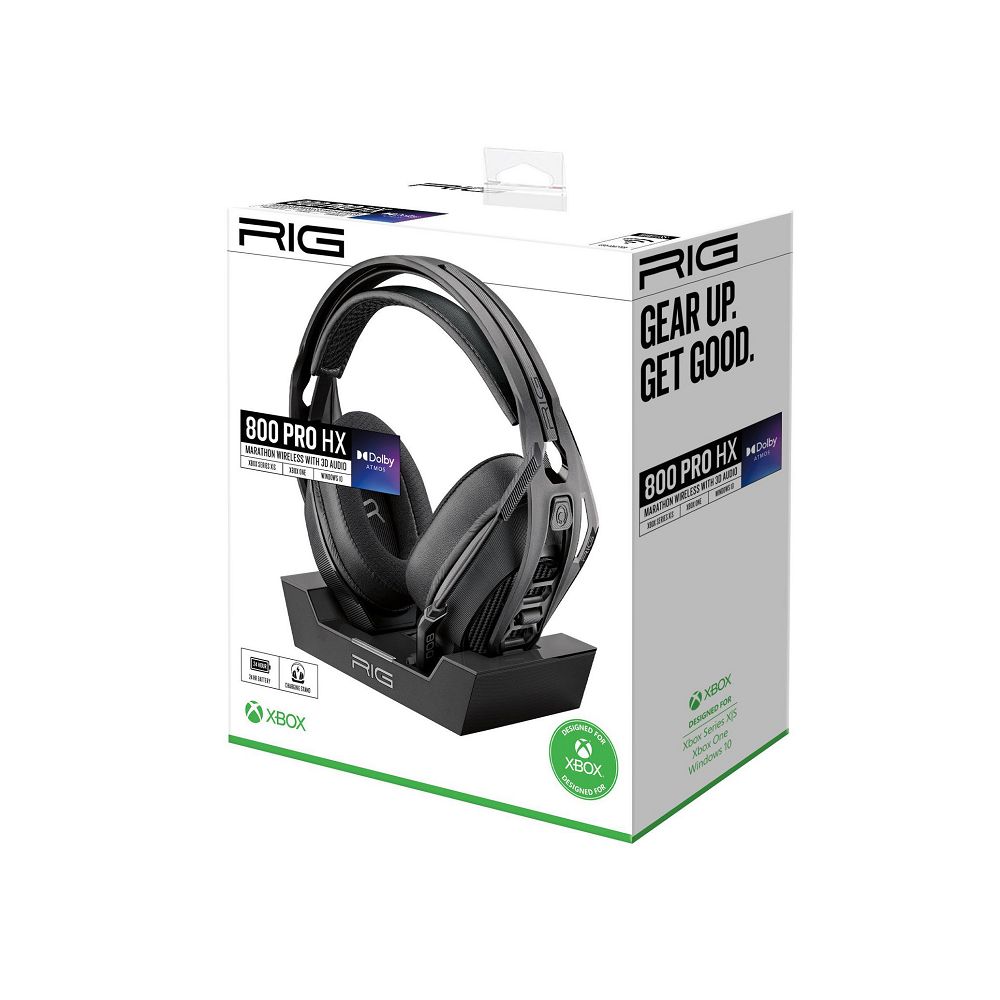 RIG 10-1336-03-Y 800 Pro HX Wireless Headset and Base Station for XBOX, Black