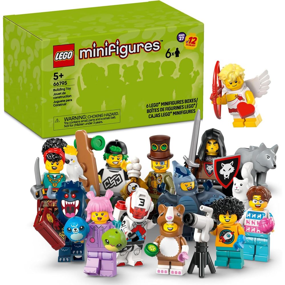 LEGO 6529139 Minifigures Series 27 6 Pack - Multipack of Collectible Figures for Kids 66795